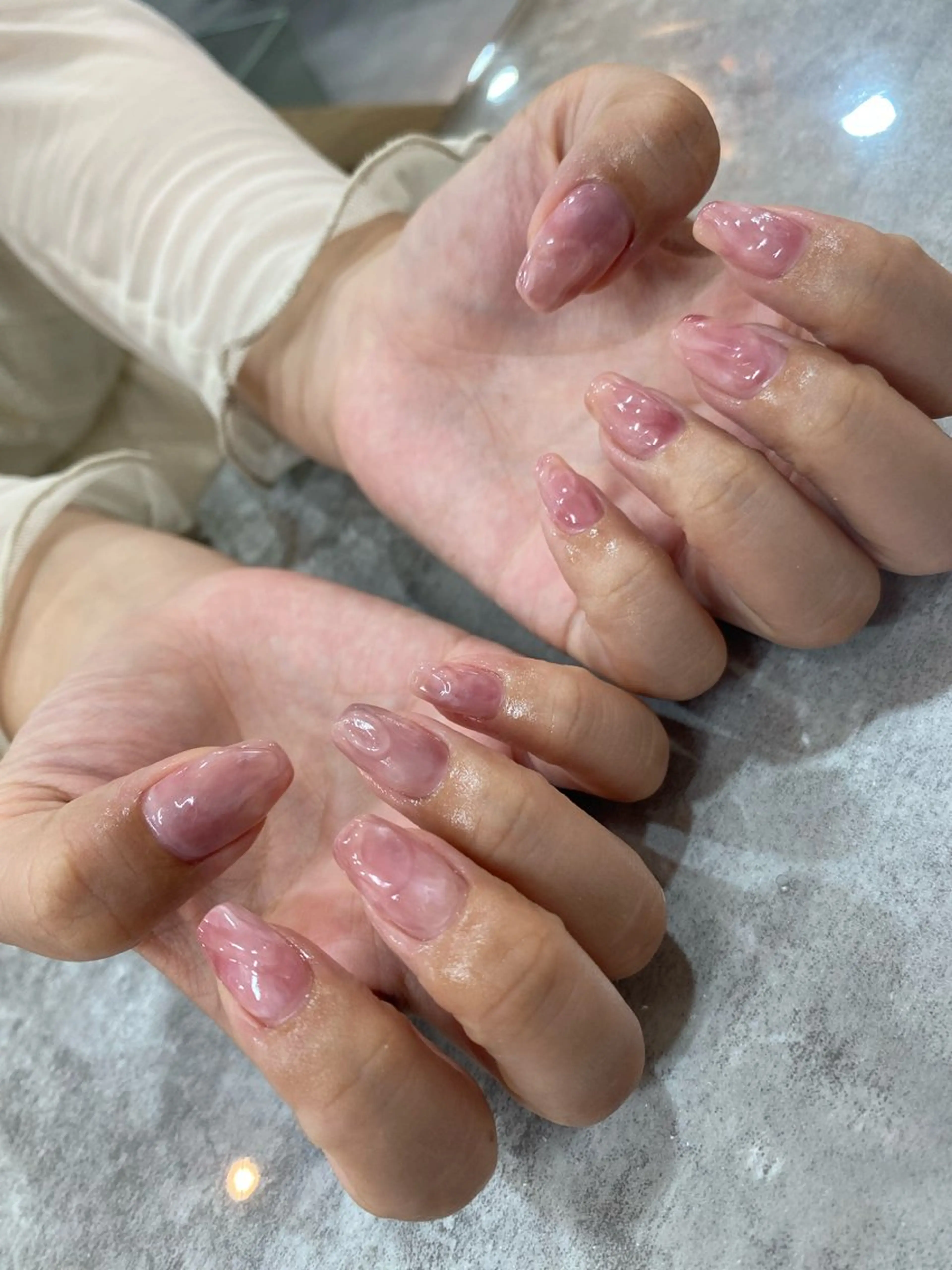 【練習モデル様限定メニュー】ニュアンスアート10本​〜​オフ&ケア込み~の写真