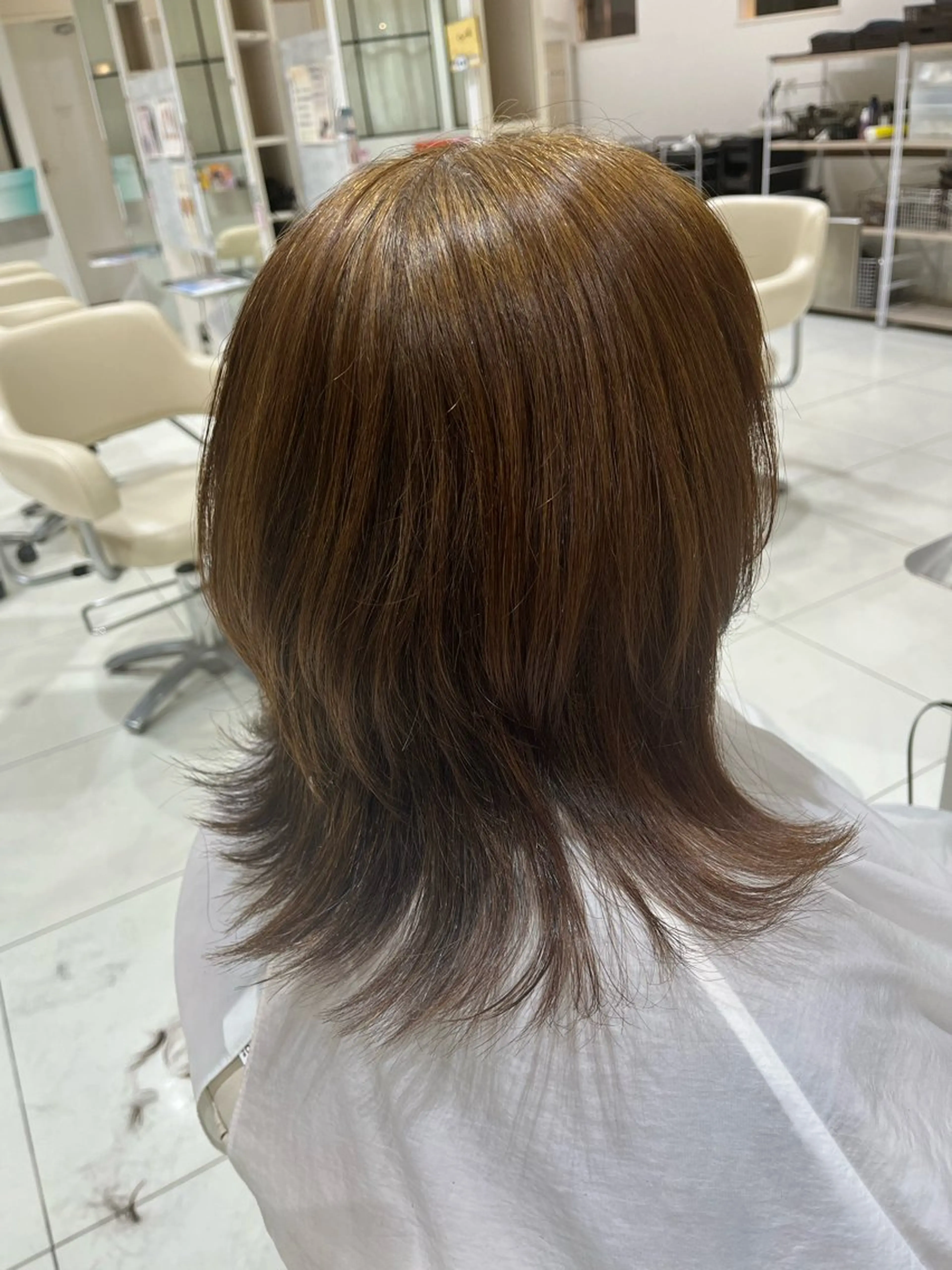 ミディアム レイヤーカット ウルフカット カット Misaki/ レイヤー/ウルフのヘアスタイル