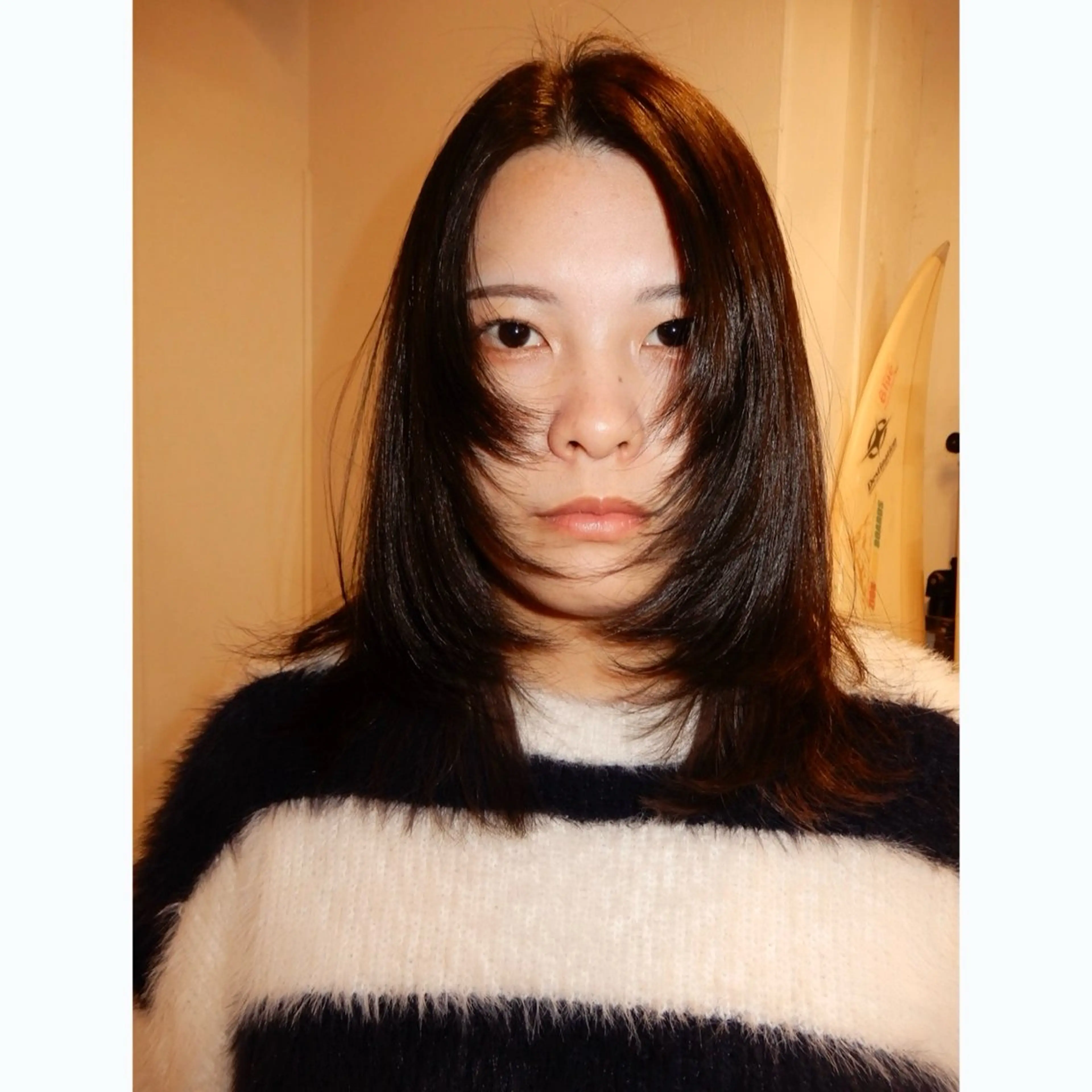 セミロング カラー カット ヘアカラー デザインカット🎨 ボブ🫟おざきのヘアスタイル