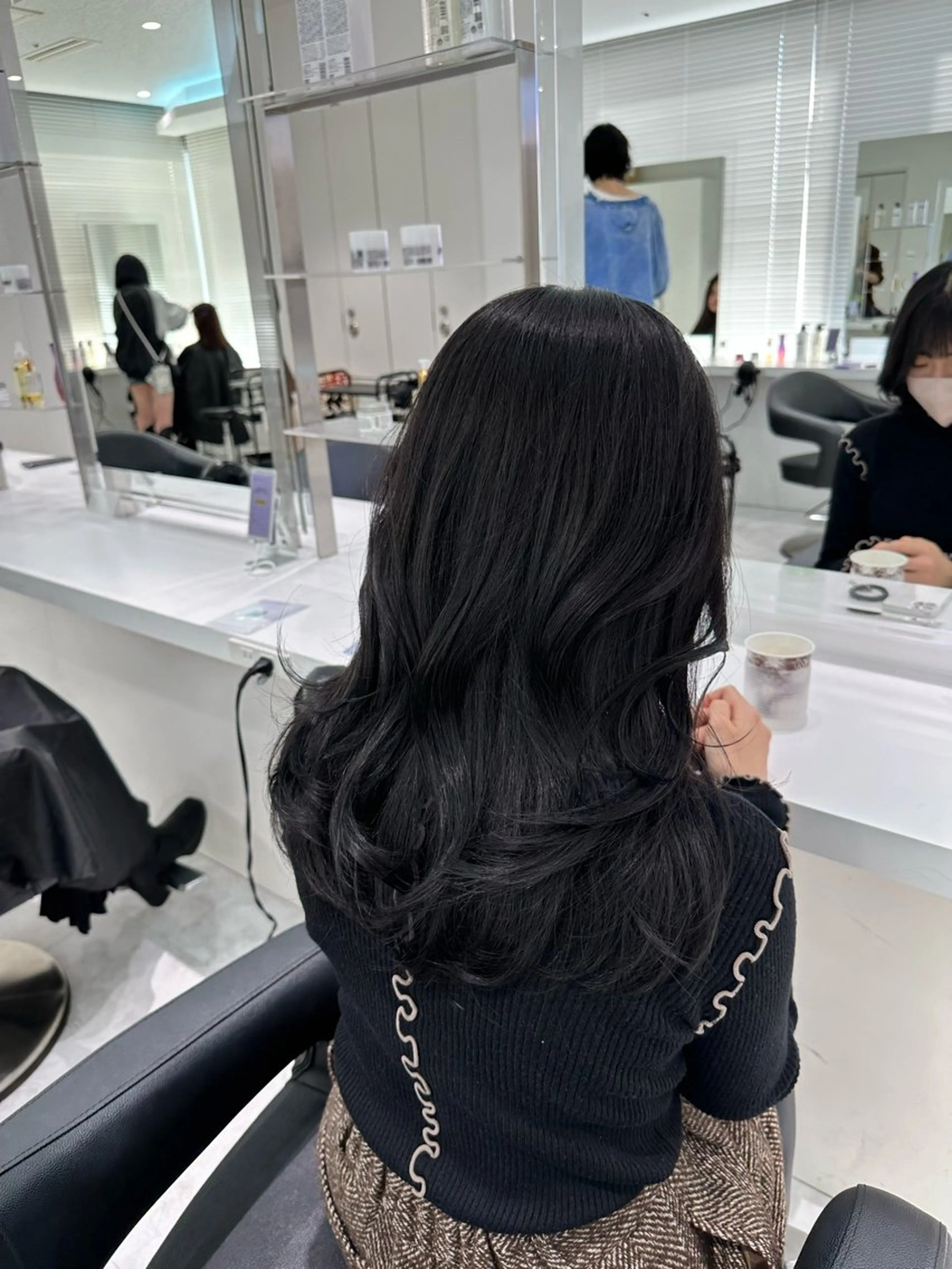 セミロング カラー カット ヘアカラー トリートメント ヘッドスパ ヘアセット ♡上品韓国髪♡ブラ ウン/SAYATOのヘアスタイル