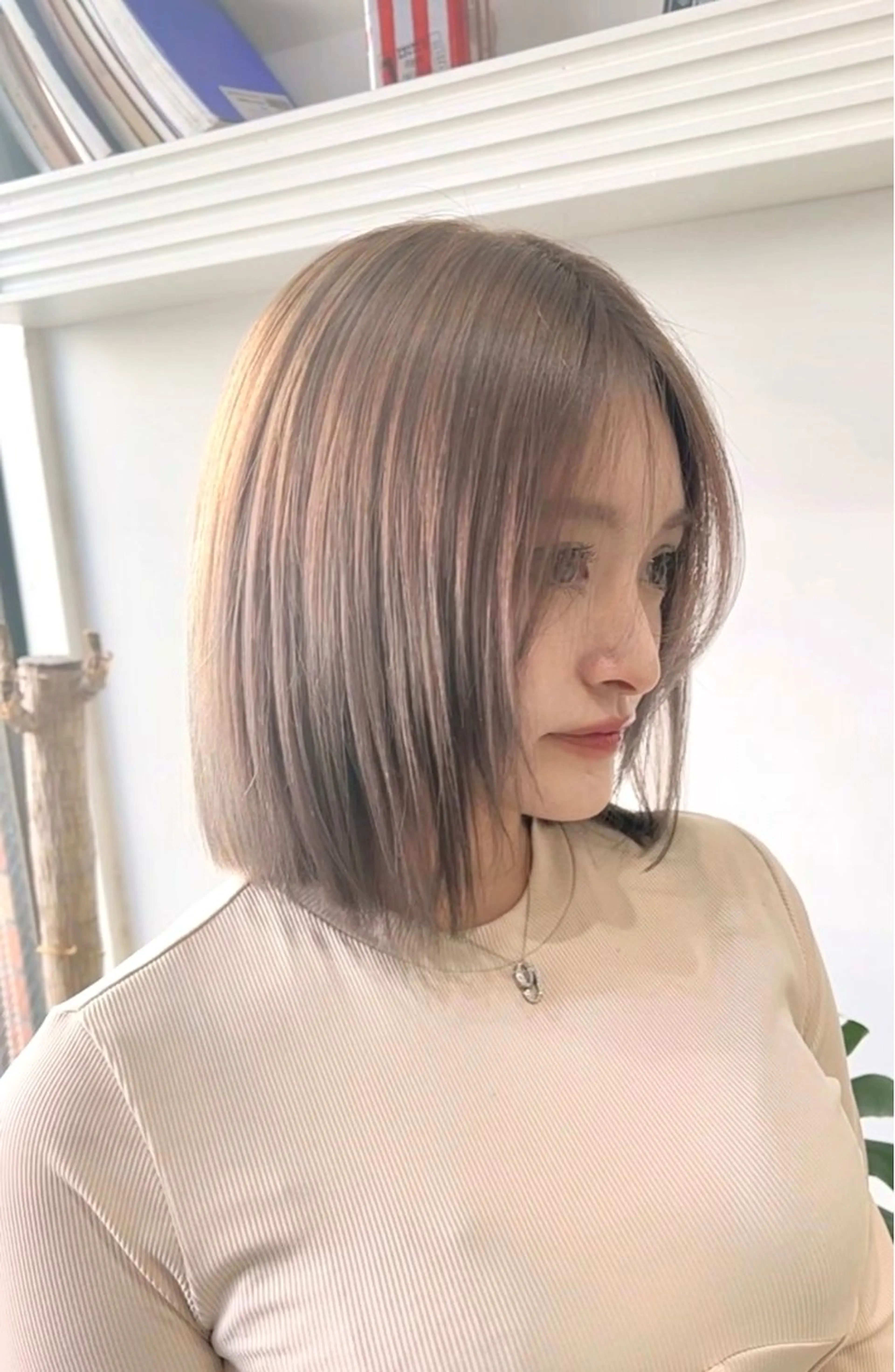 ショート カラー ヘアアレンジ ベージュカラー ショコラベージュ ラベンダーカラー ヘアカラー トリートメント ヘッドスパ ヘアセット 大宮/山口 竣也のヘアスタイル