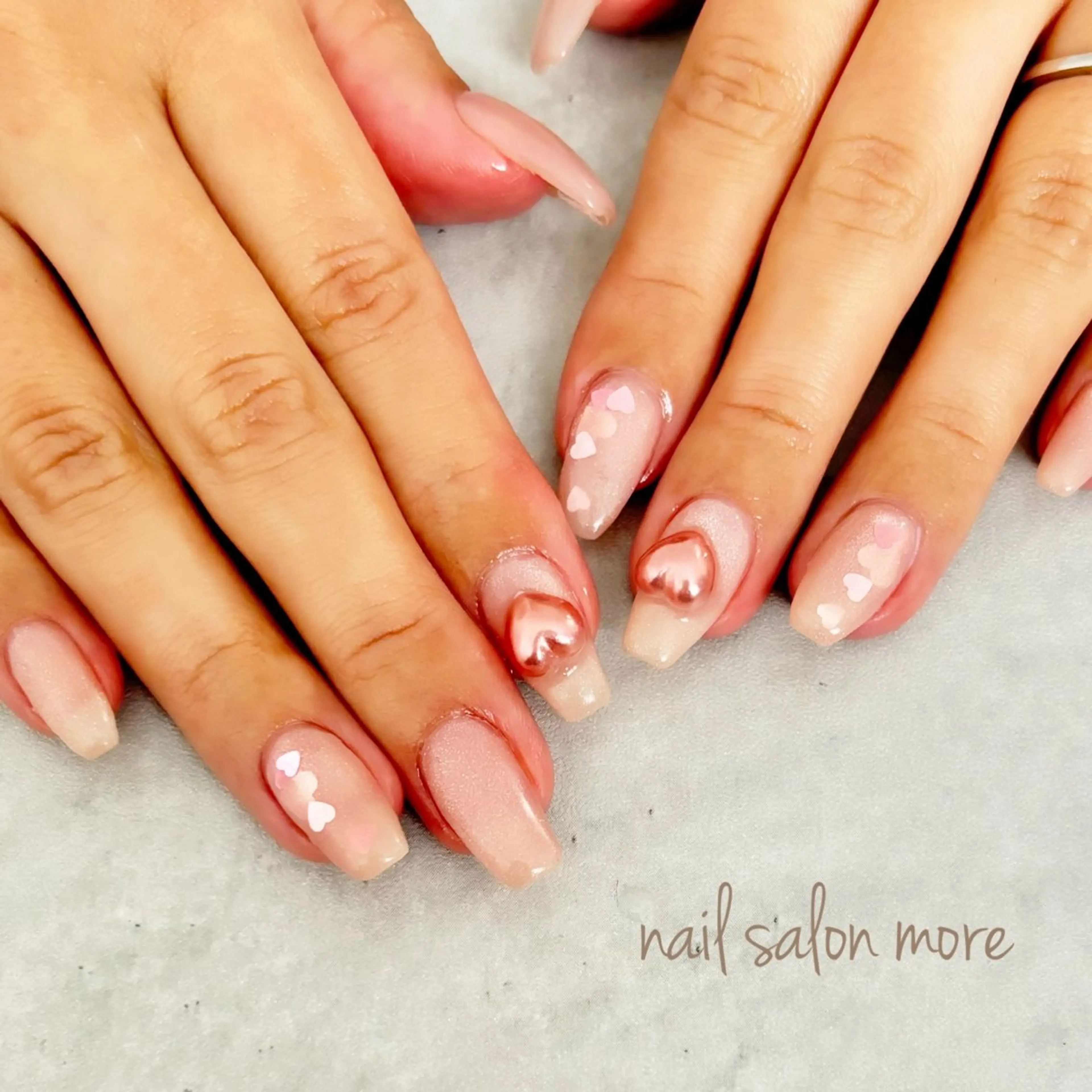 ネイル アートネイル マグネットネイル ハンドネイル nail salon moreのネイルデザイン