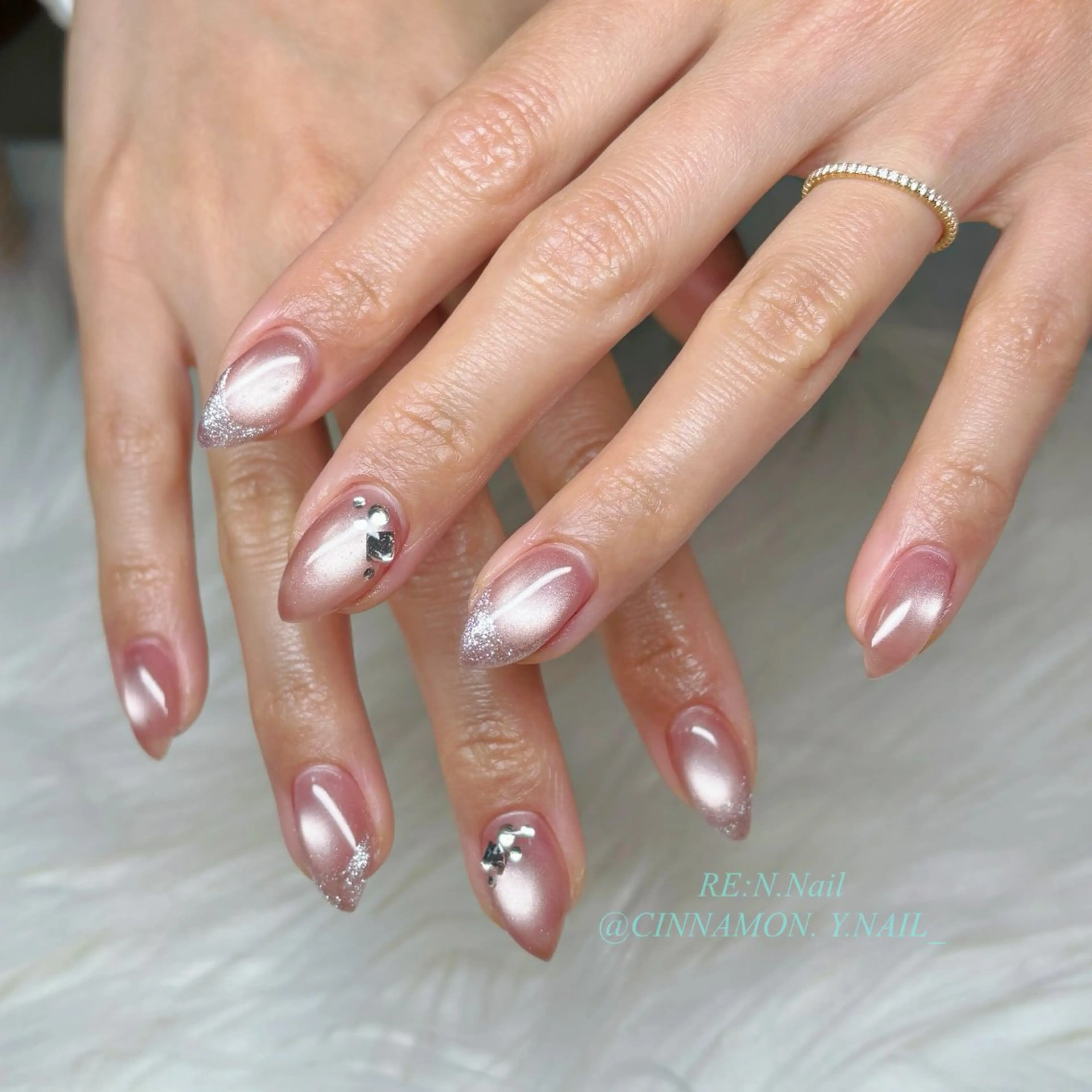 ネイル ハンドネイル Yuna🩵 RE:N.Nailのネイルデザイン