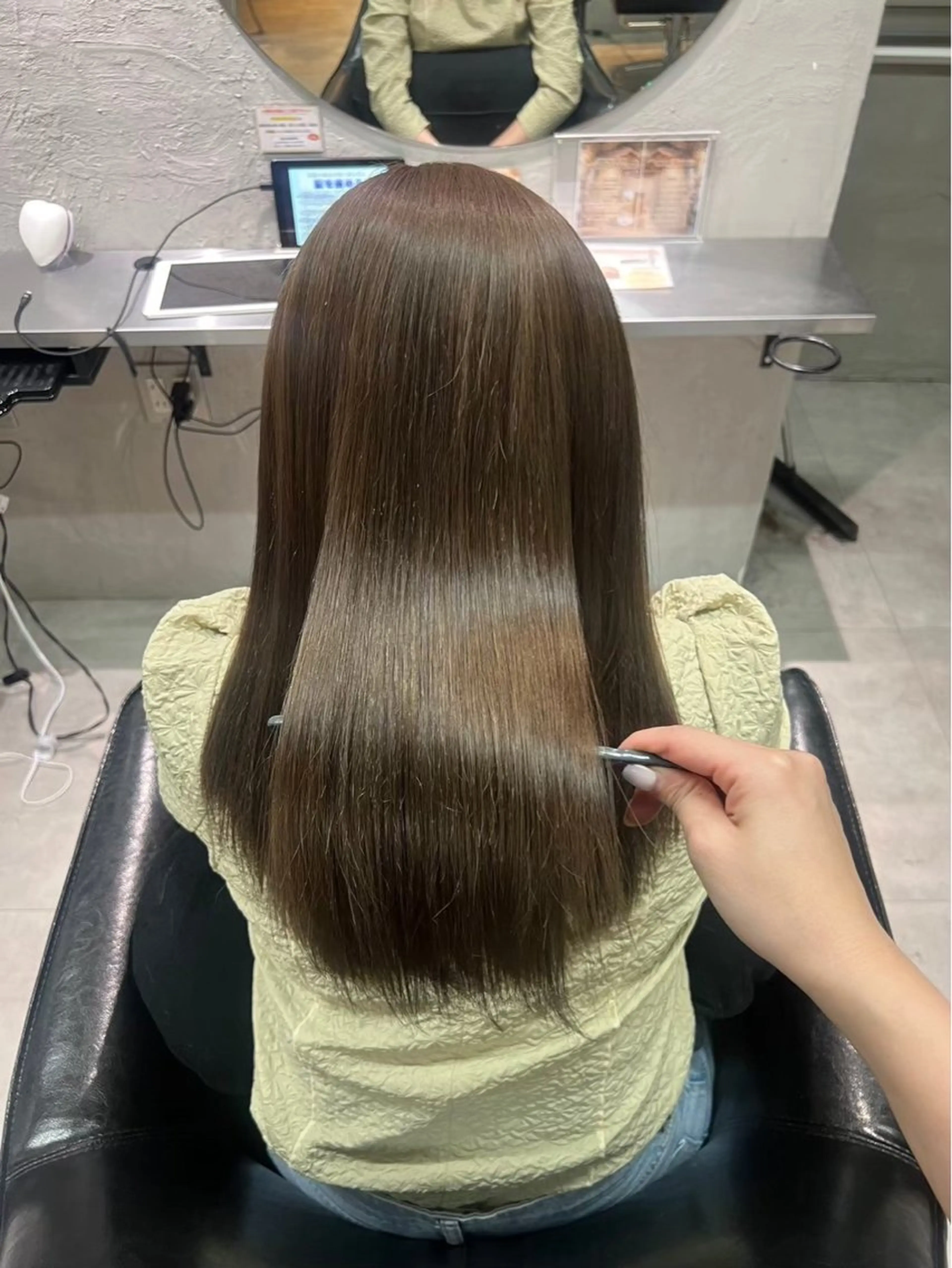 セミロング ヘアカラー 韓国系/ダブルカラー /トグチリンカのヘアスタイル