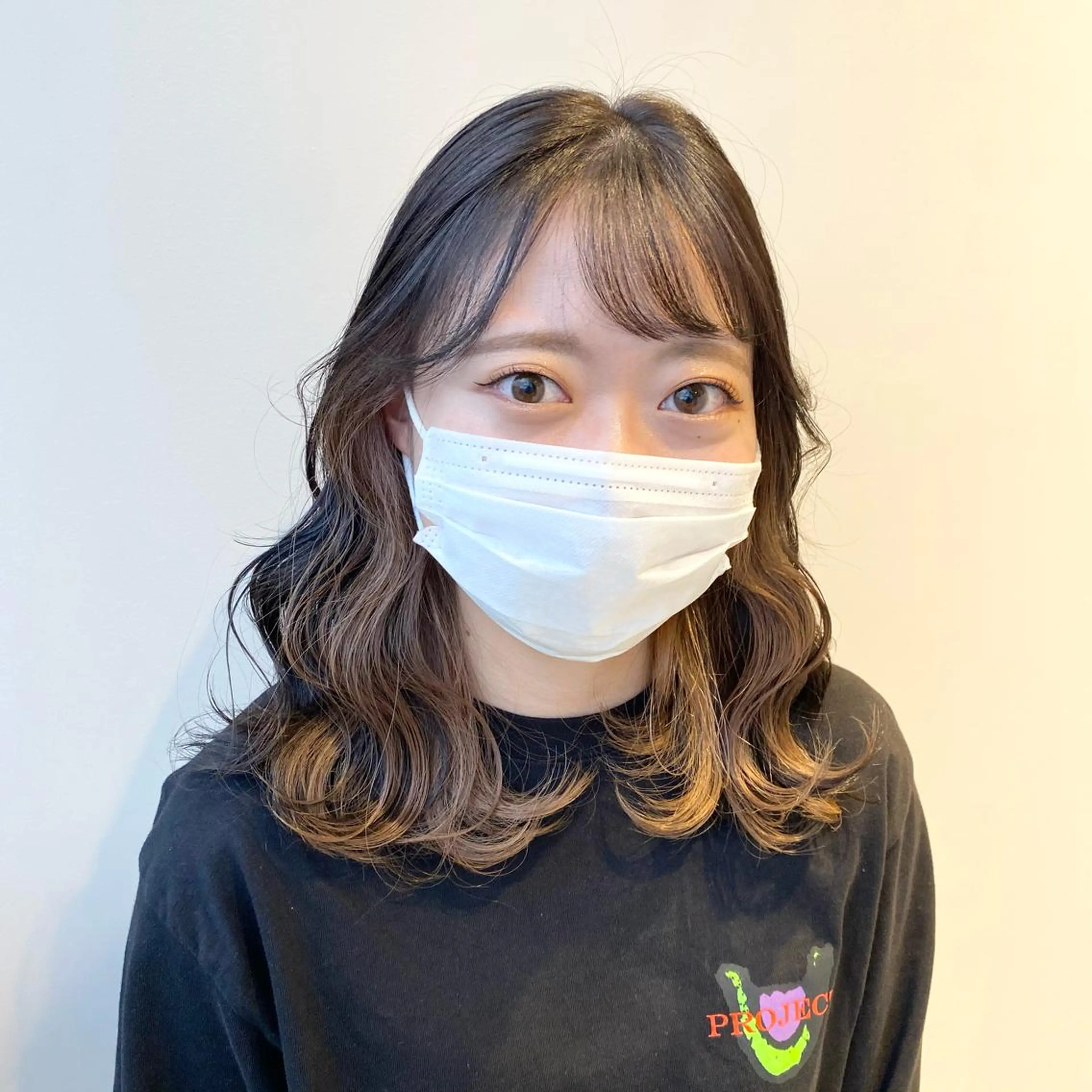 ミディアム カラー ヘアカラー 💖暖色・ハイトーン 🐈みおり💖のヘアスタイル