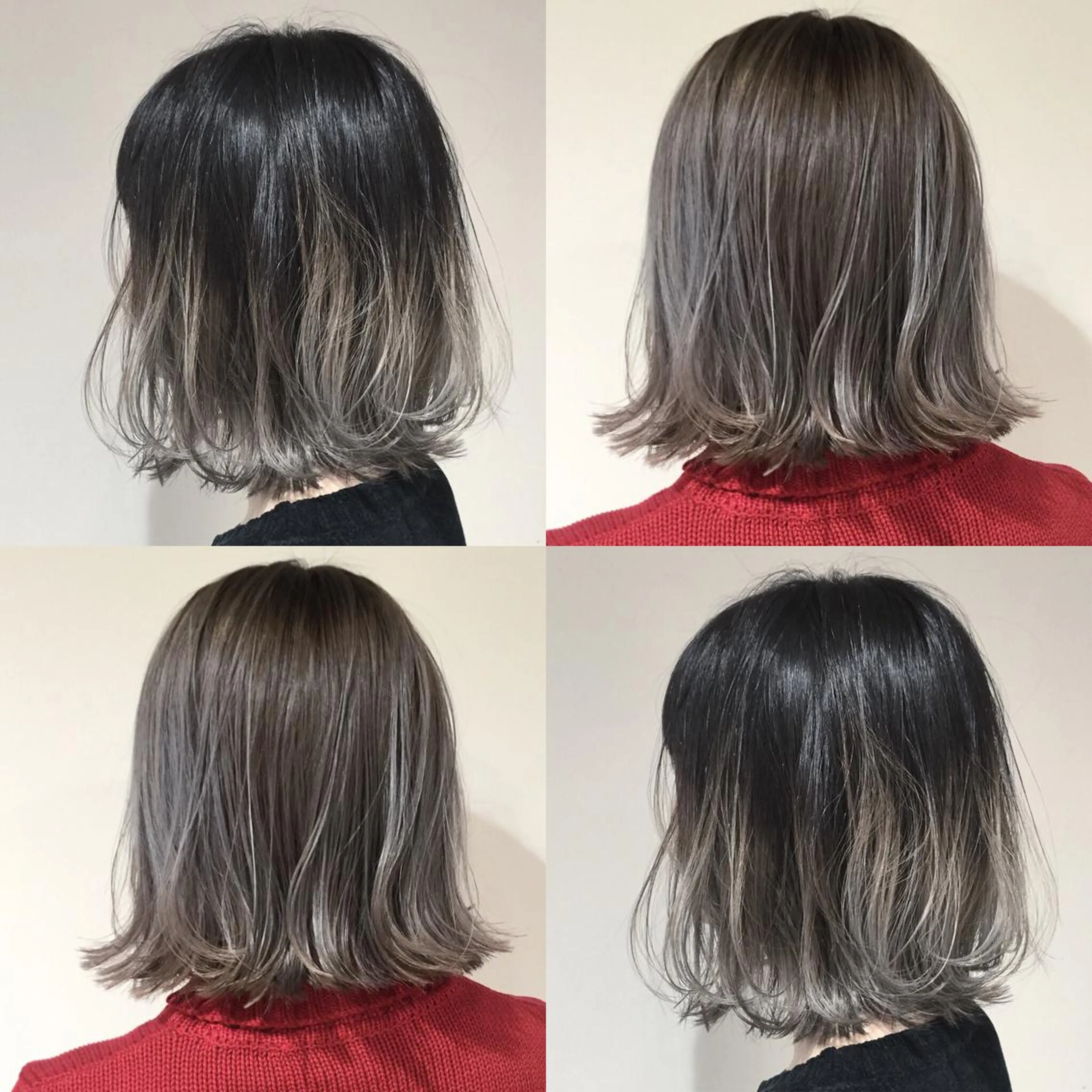 ショート カラー バレイヤージュ ブリーチ グラデーションカラー イルミナカラー レイヤーカット AMI Hair  supply所属・髪質改善カラー 韓国風レイヤーのヘアスタイル