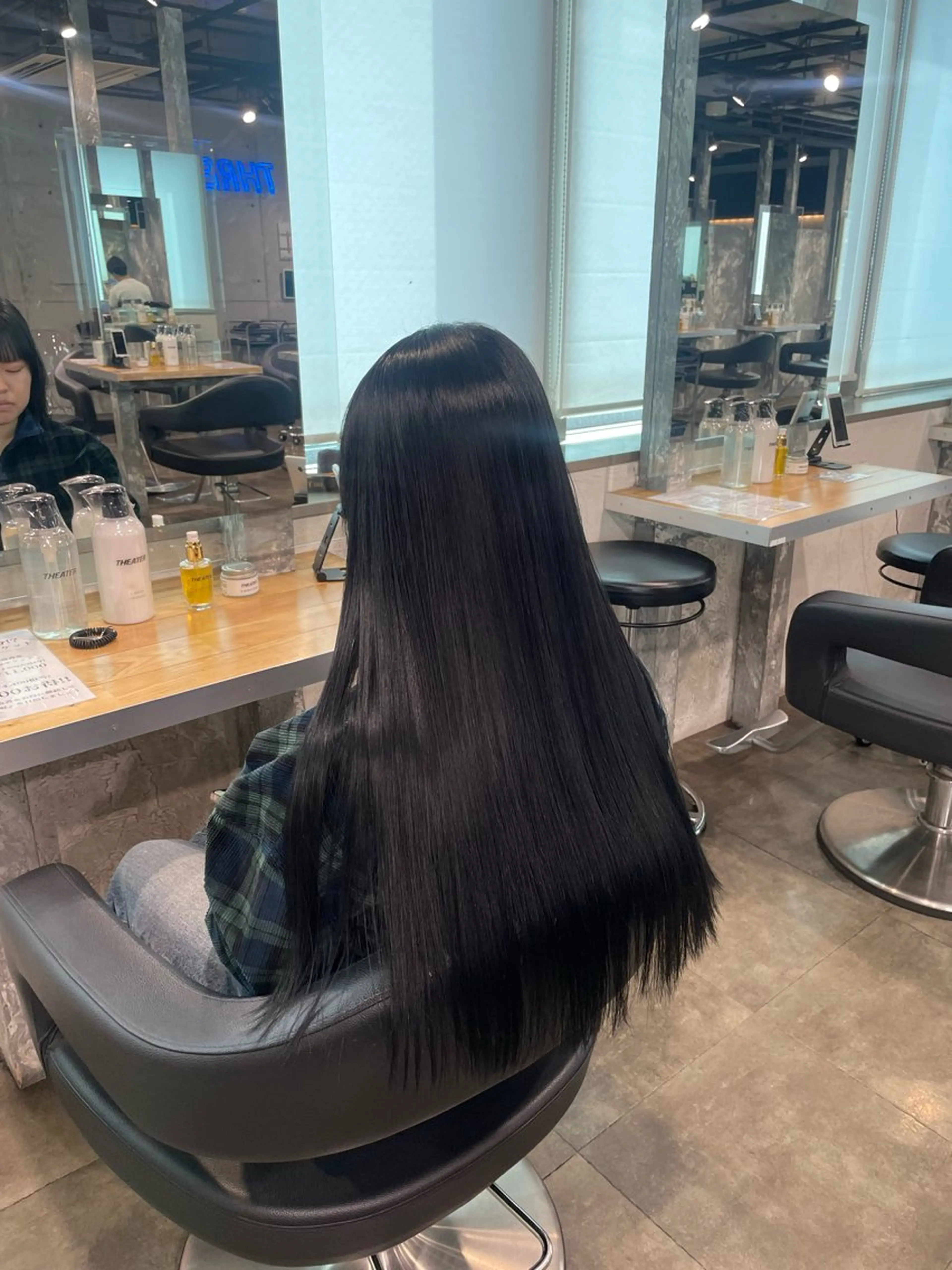 ロング カット 縮毛矯正 🤍透明感韓国 レディ/まりん🤍のヘアスタイル