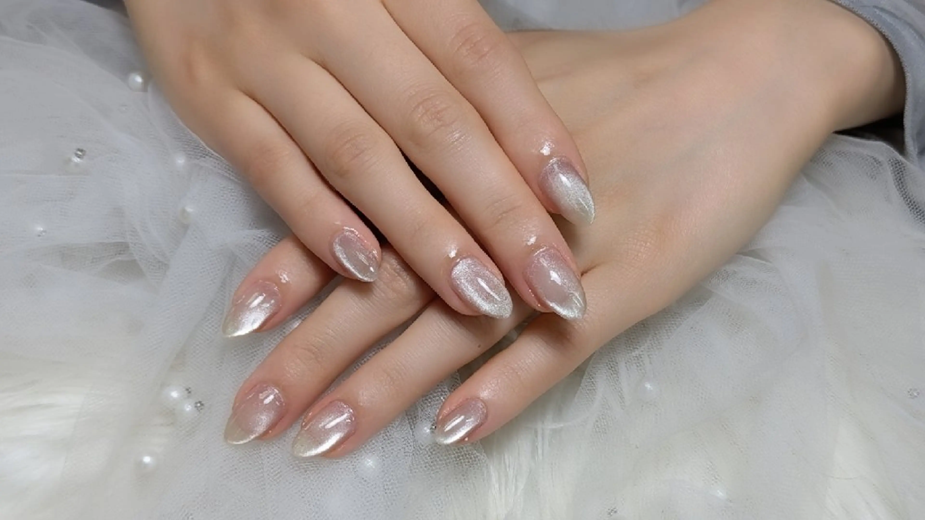 ネイル マグネットネイル ワンカラーネイル ハンドネイル m&pPrivate nailsalonのネイルデザイン