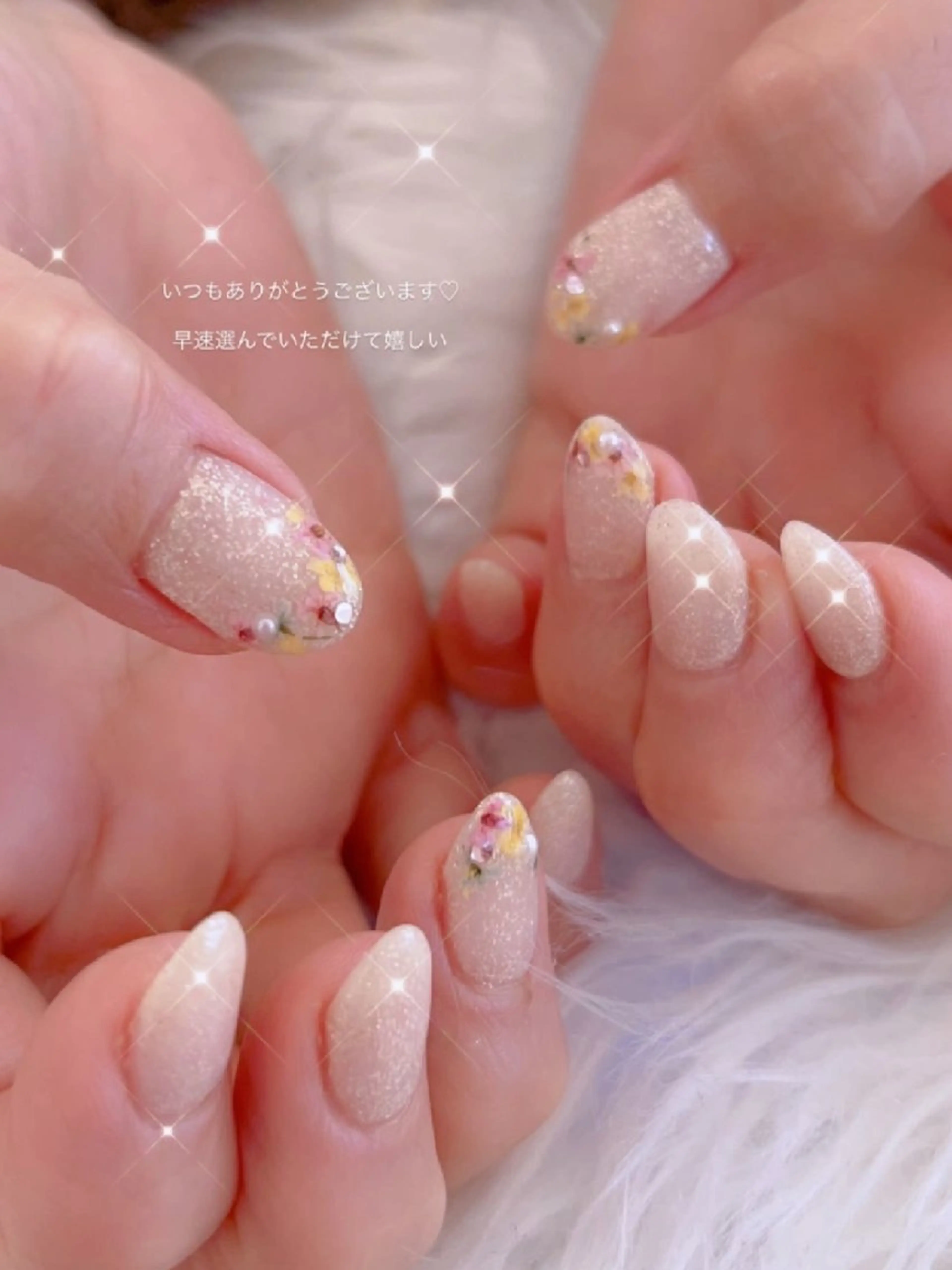 ネイル アートネイル 春ネイル ワンホンネイル I LOVE ME  NAIL.｡.:*♡のネイルデザイン