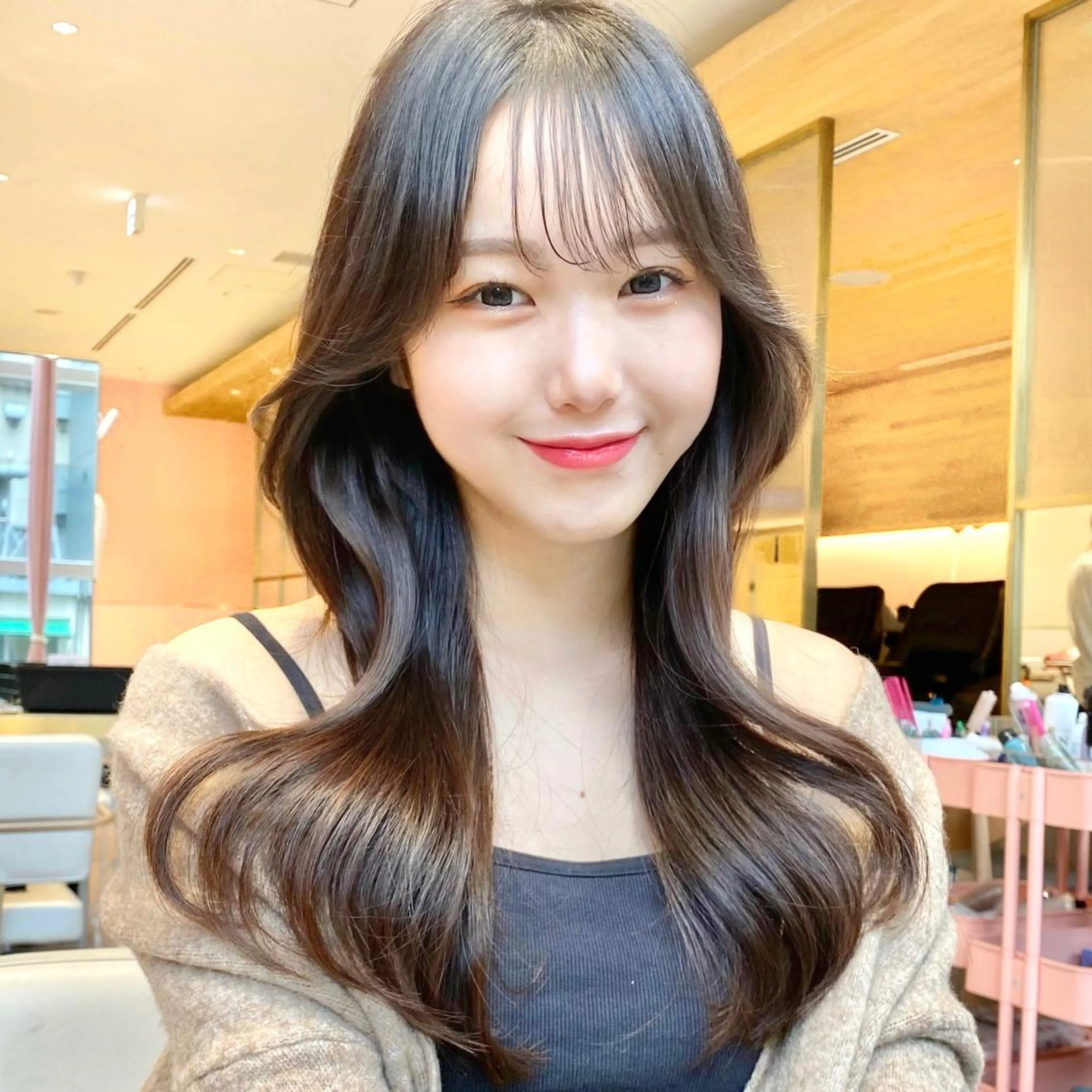 韓国流行カット＋ダイヤモンドカラー💎＋極上ヘアマスクの写真