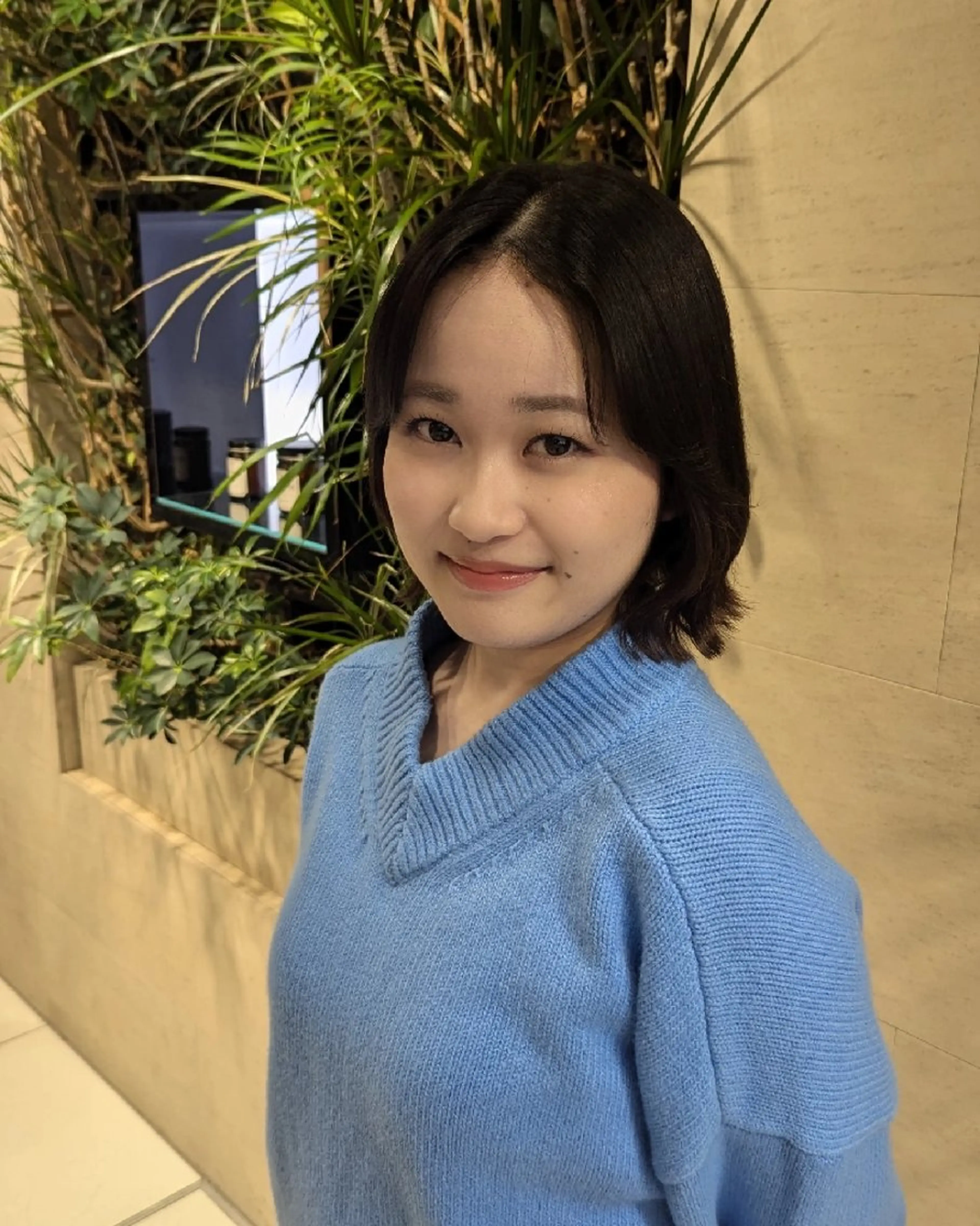 ミディアム トリートメント 髪質改善/お呼ば れヘア/透明感カラーのヘアスタイル