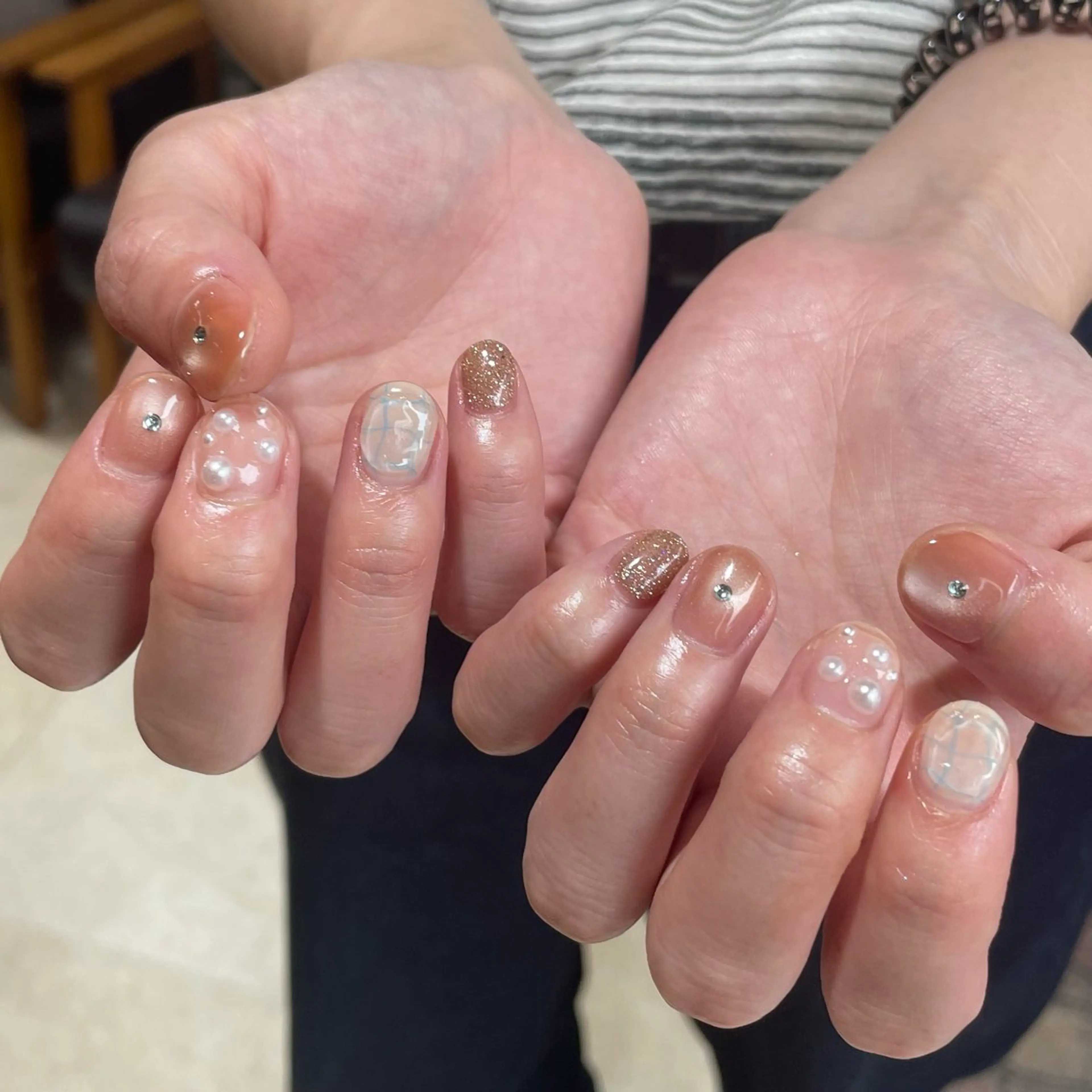 ネイル ハンドネイル ネイルサロン　SLASH所属・Aki ୨୧のネイルデザイン