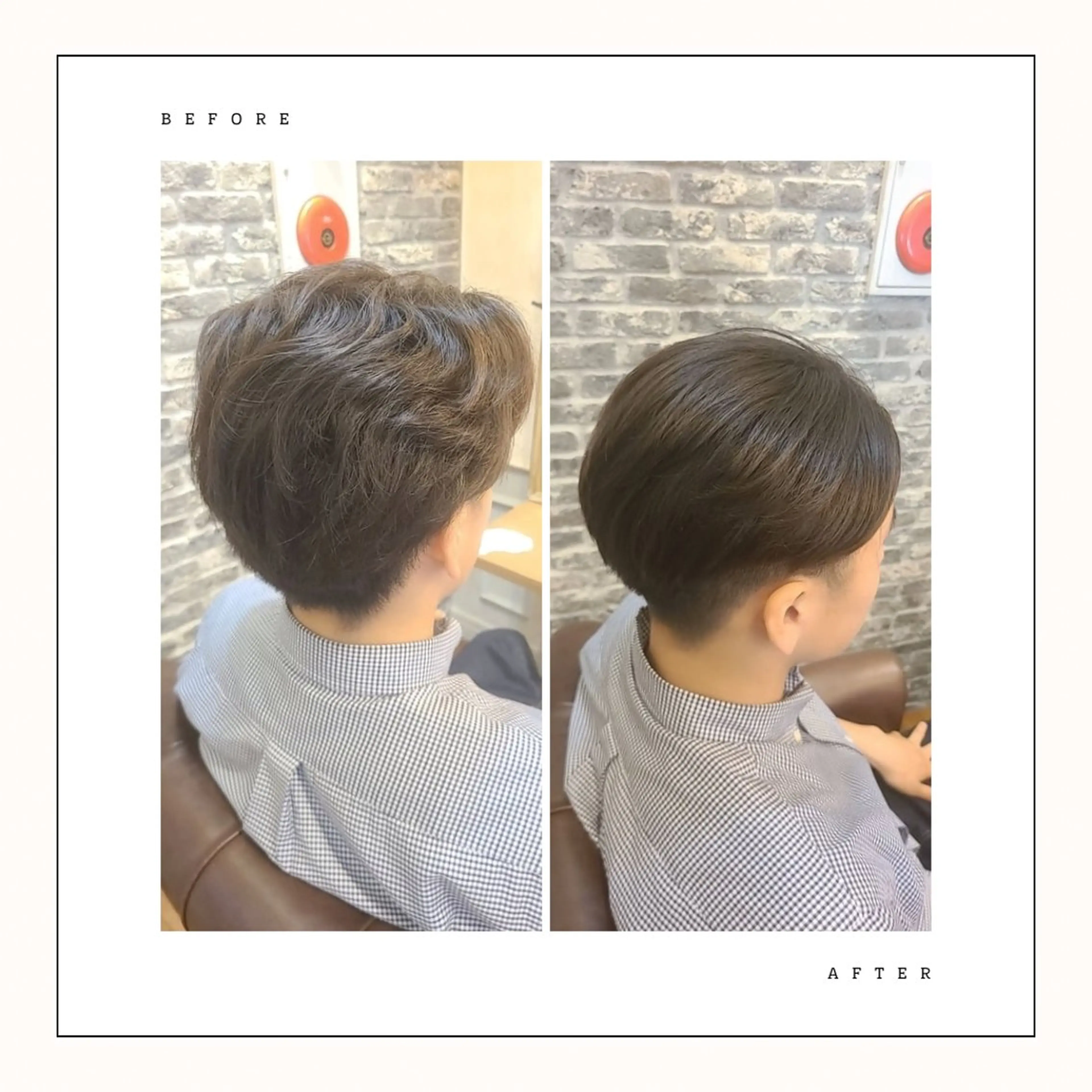 メンズ縮毛矯正＋カットの写真