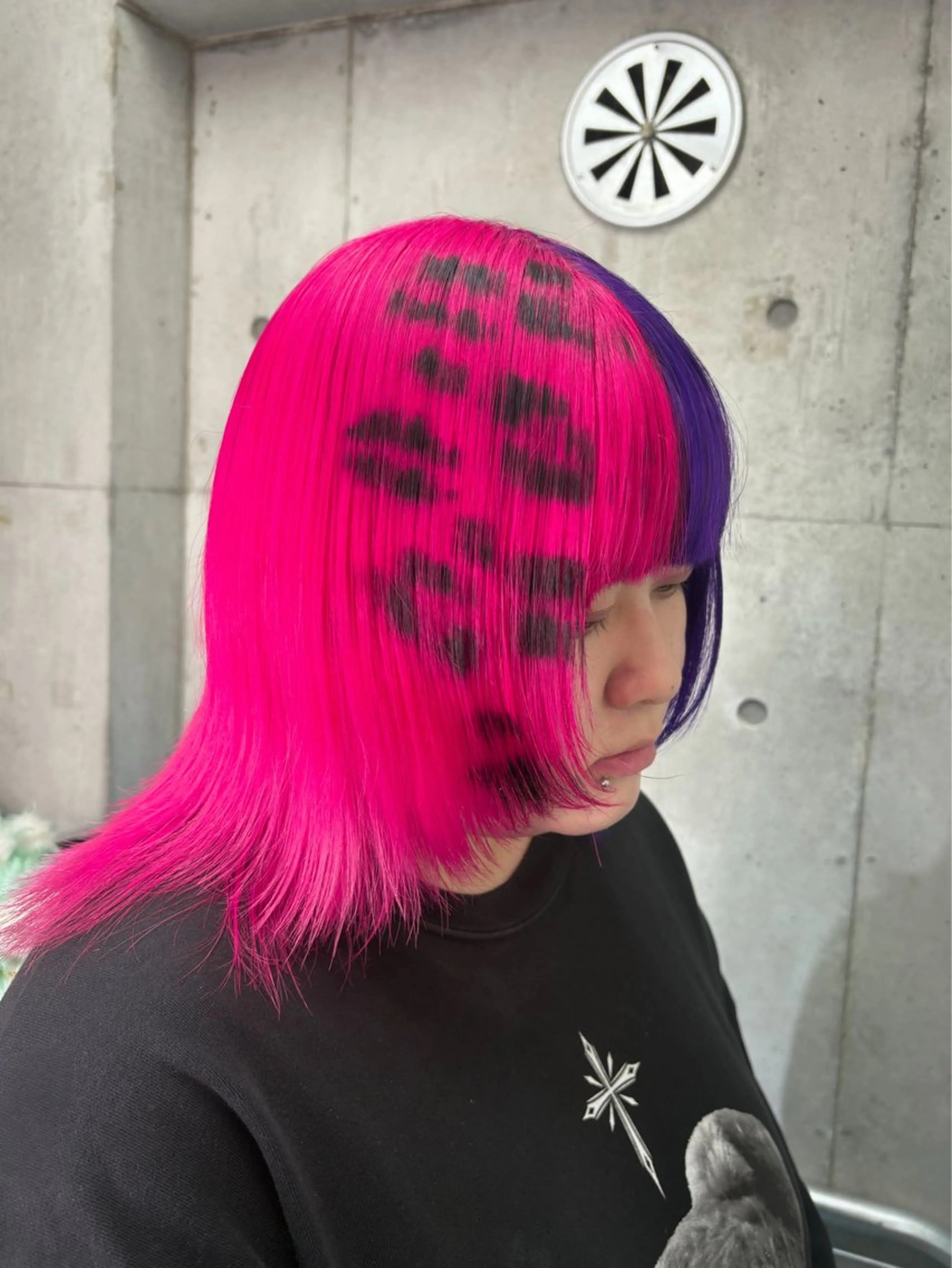 ミディアム ヘアカラー ハイトーン/ブリーチ /ウルフ⛓️MAKIのヘアスタイル