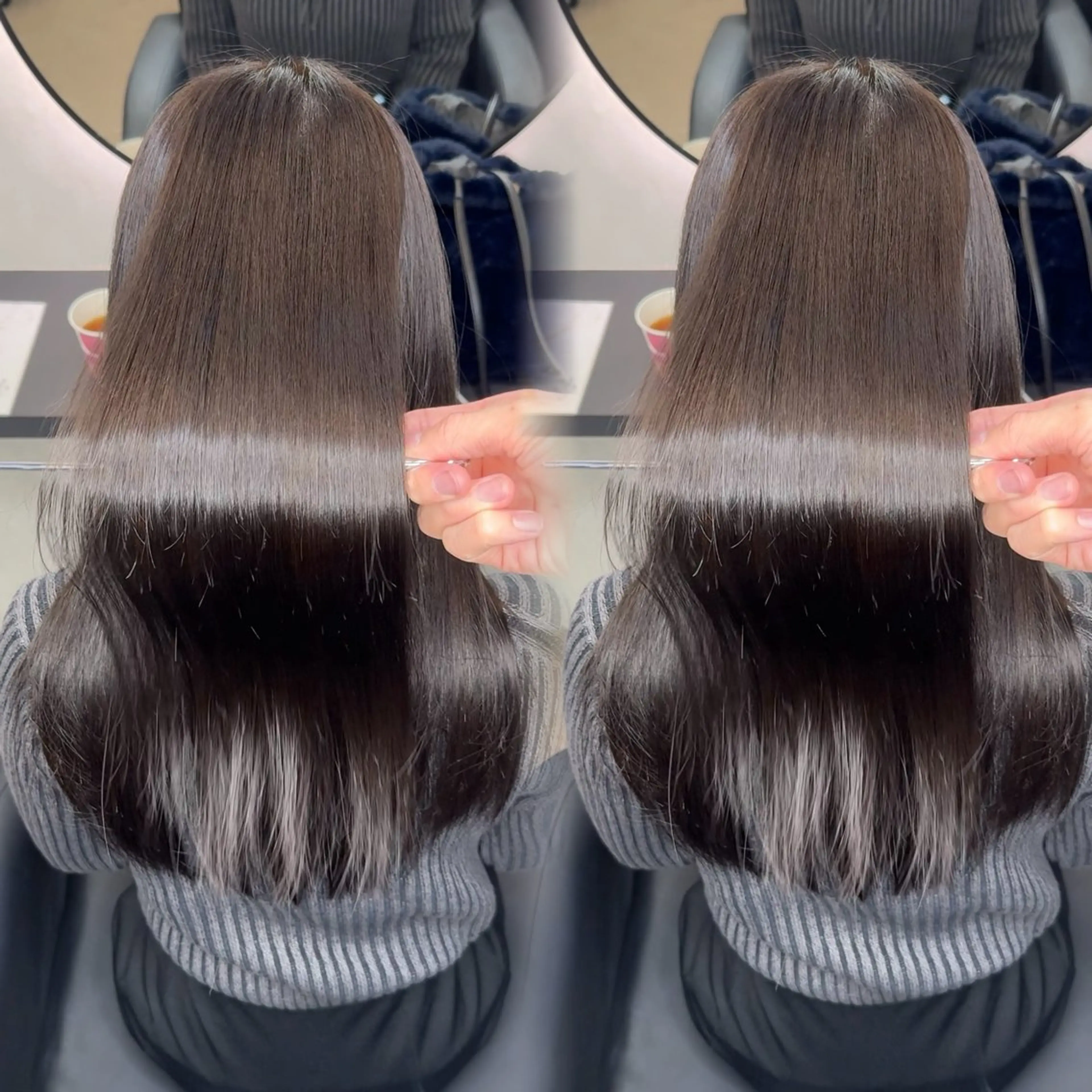 ロング カラー ヘアアレンジ カット ヘアカラー 縮毛矯正 トリートメント 新宿 /髪質改善/ 縮毛矯正/ヒュウガのヘアスタイル