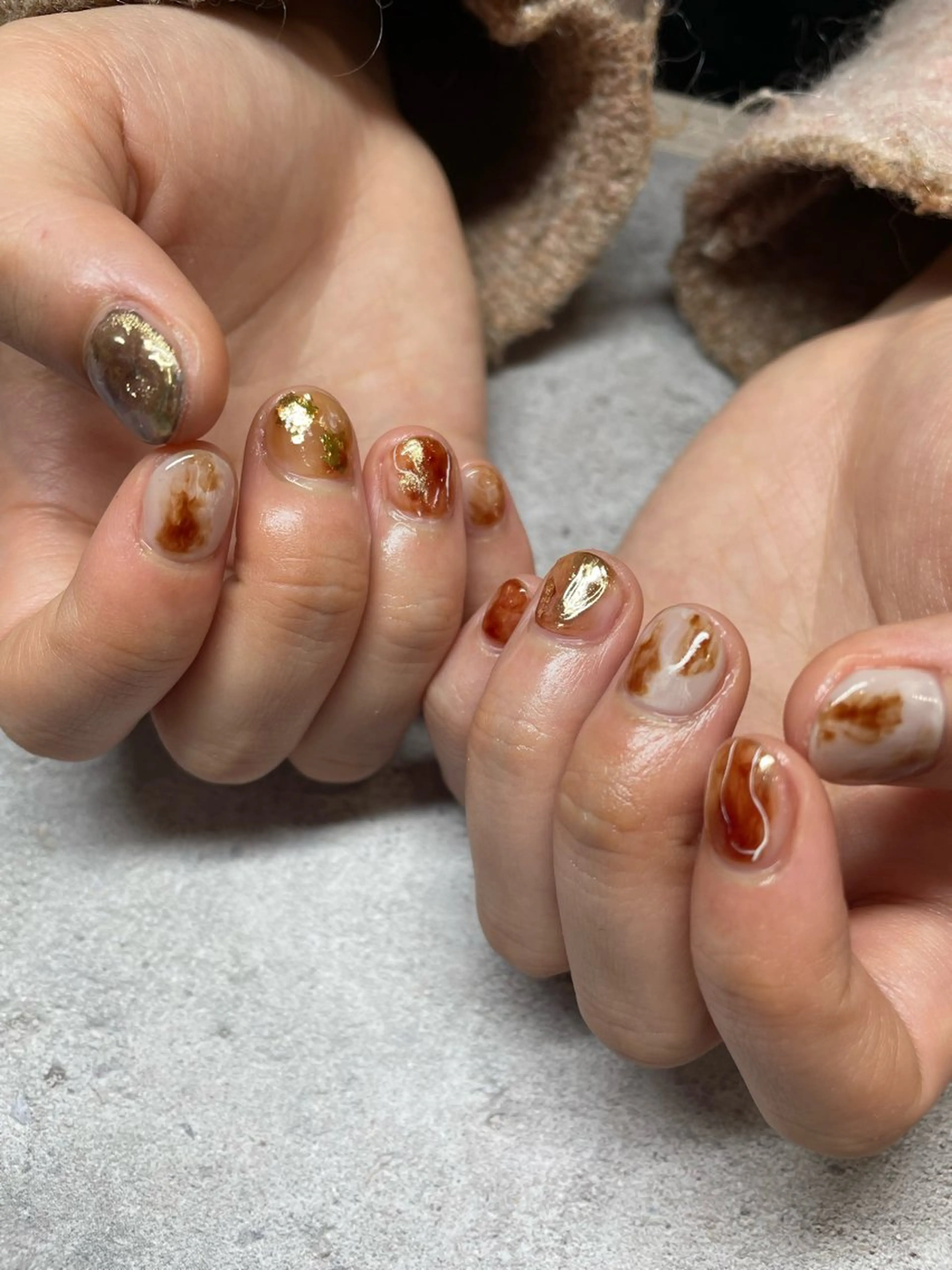 ネイル ニュアンスネイル ショートネイル ハンドネイル フットネイル 🌕akuri🌖 nuance/専門のネイルデザイン