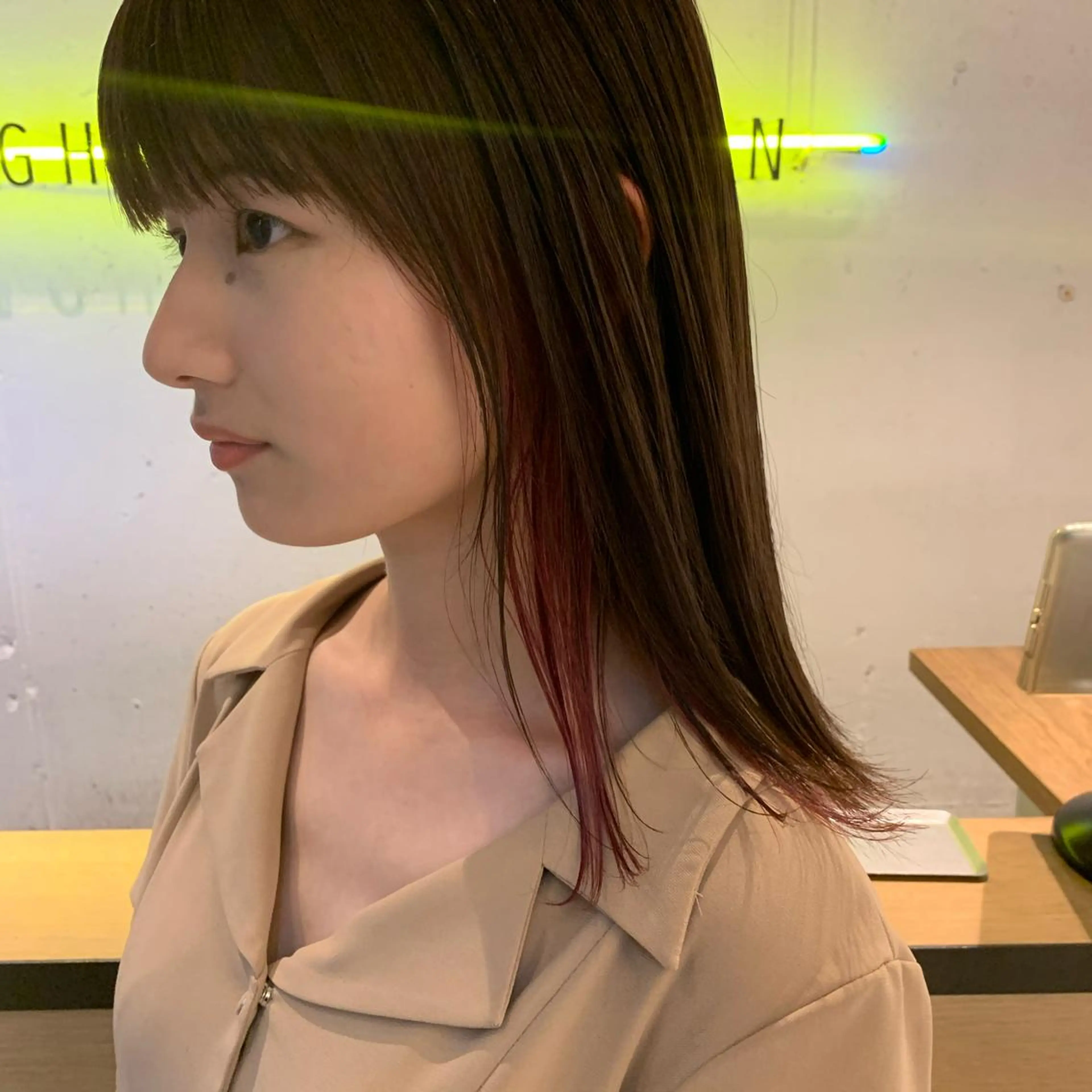 セミロング カラー ヘアカラー 🎈馬場佑馬/ スパイラルパーマ🎈のヘアスタイル