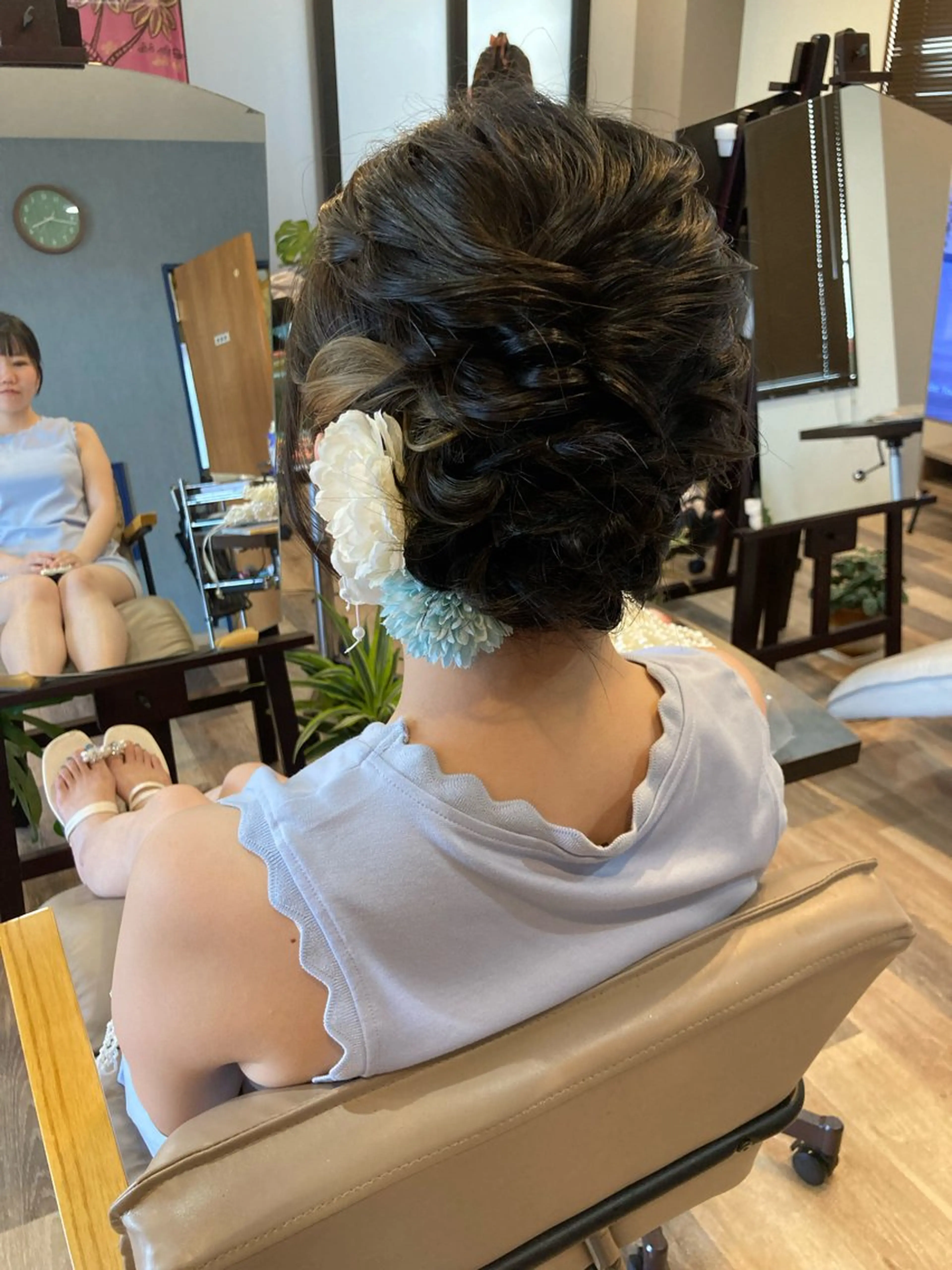 ミディアム ヘアセット 中野 紹江のヘアスタイル