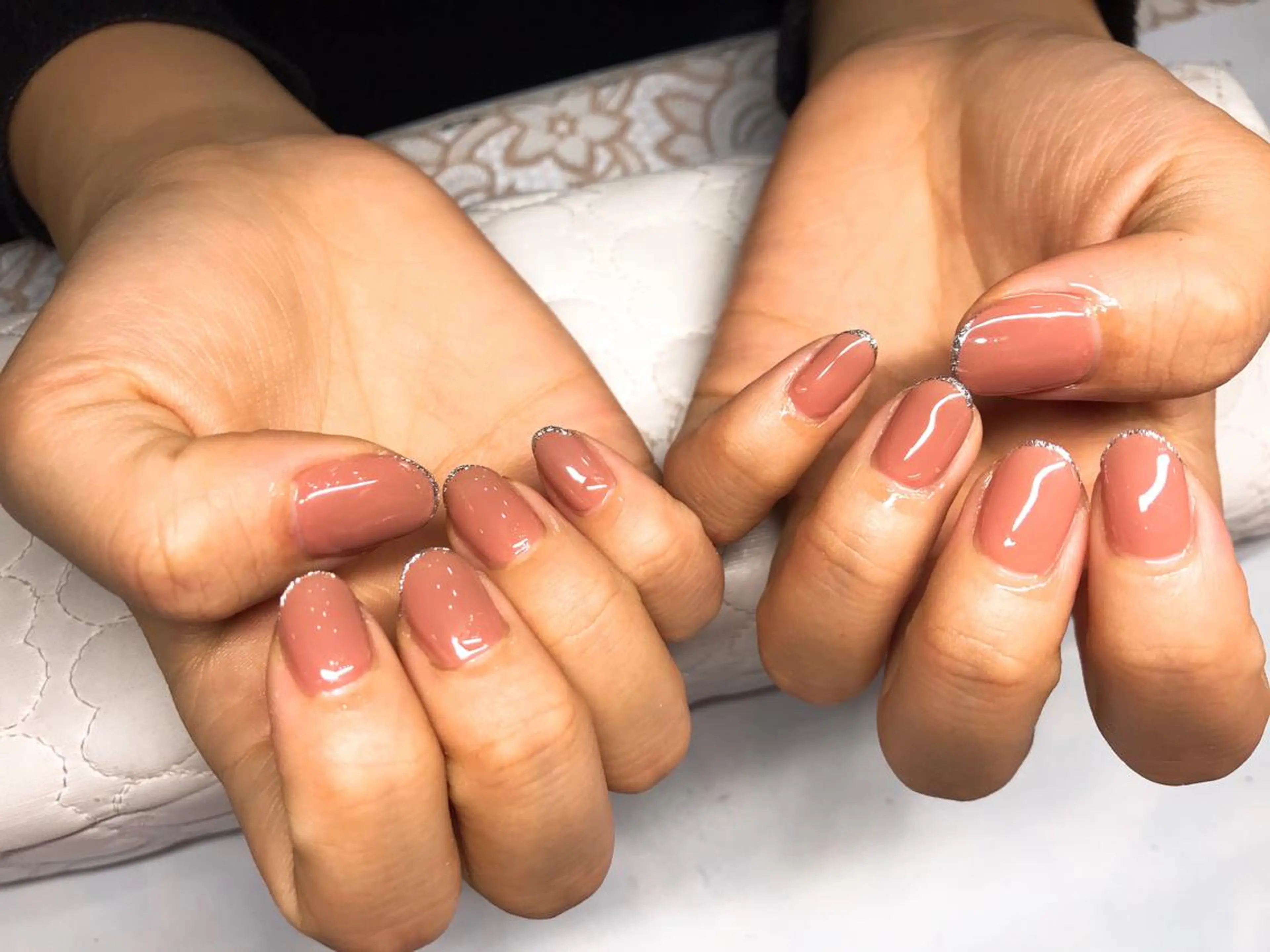 ネイル フレンチネイル ワンカラーネイル ガールネイルサロン所属・ガール ネイルサロンのネイルデザイン