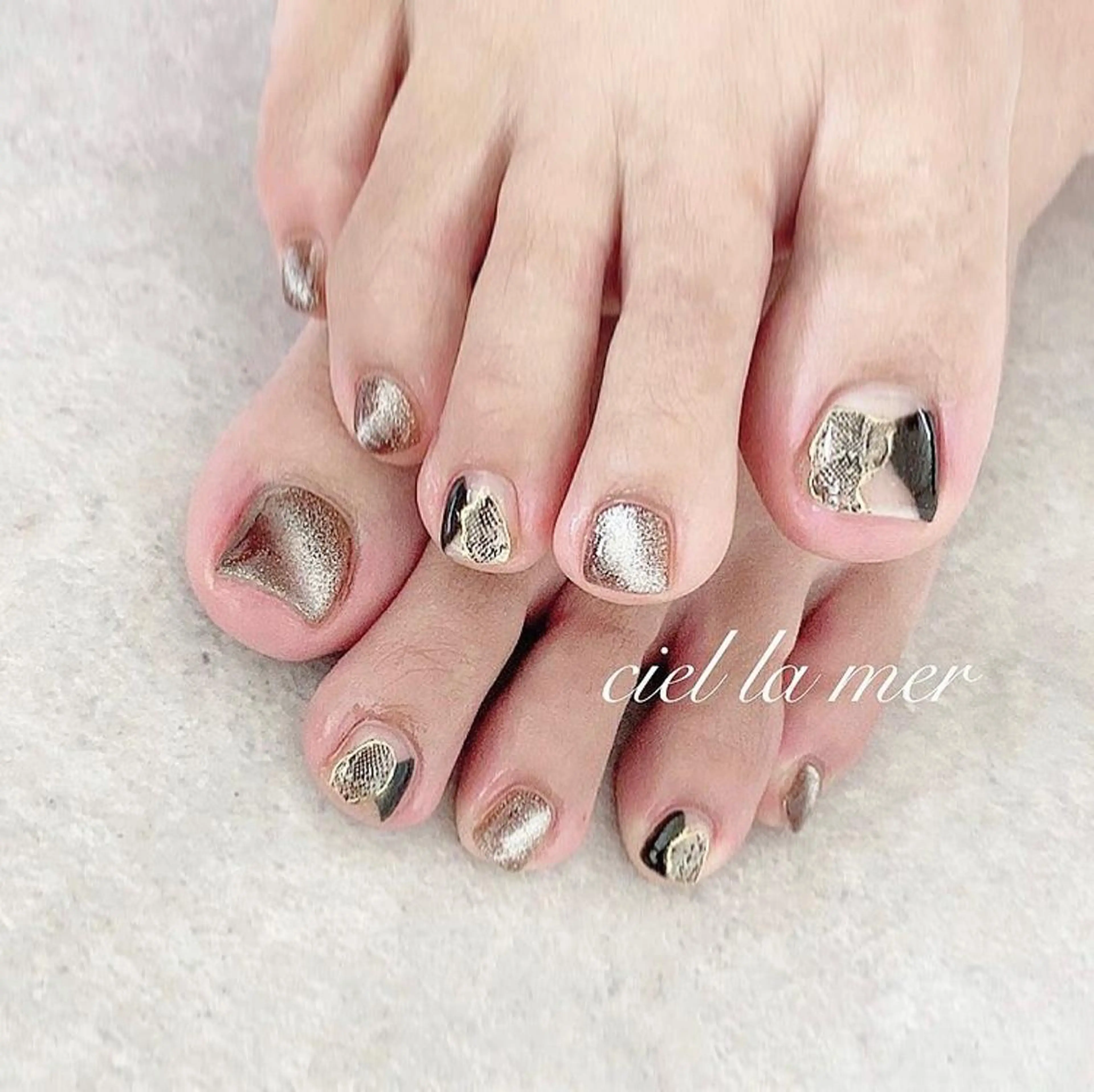 ネイル ハンドネイル フットネイル ciel la merのネイルデザイン