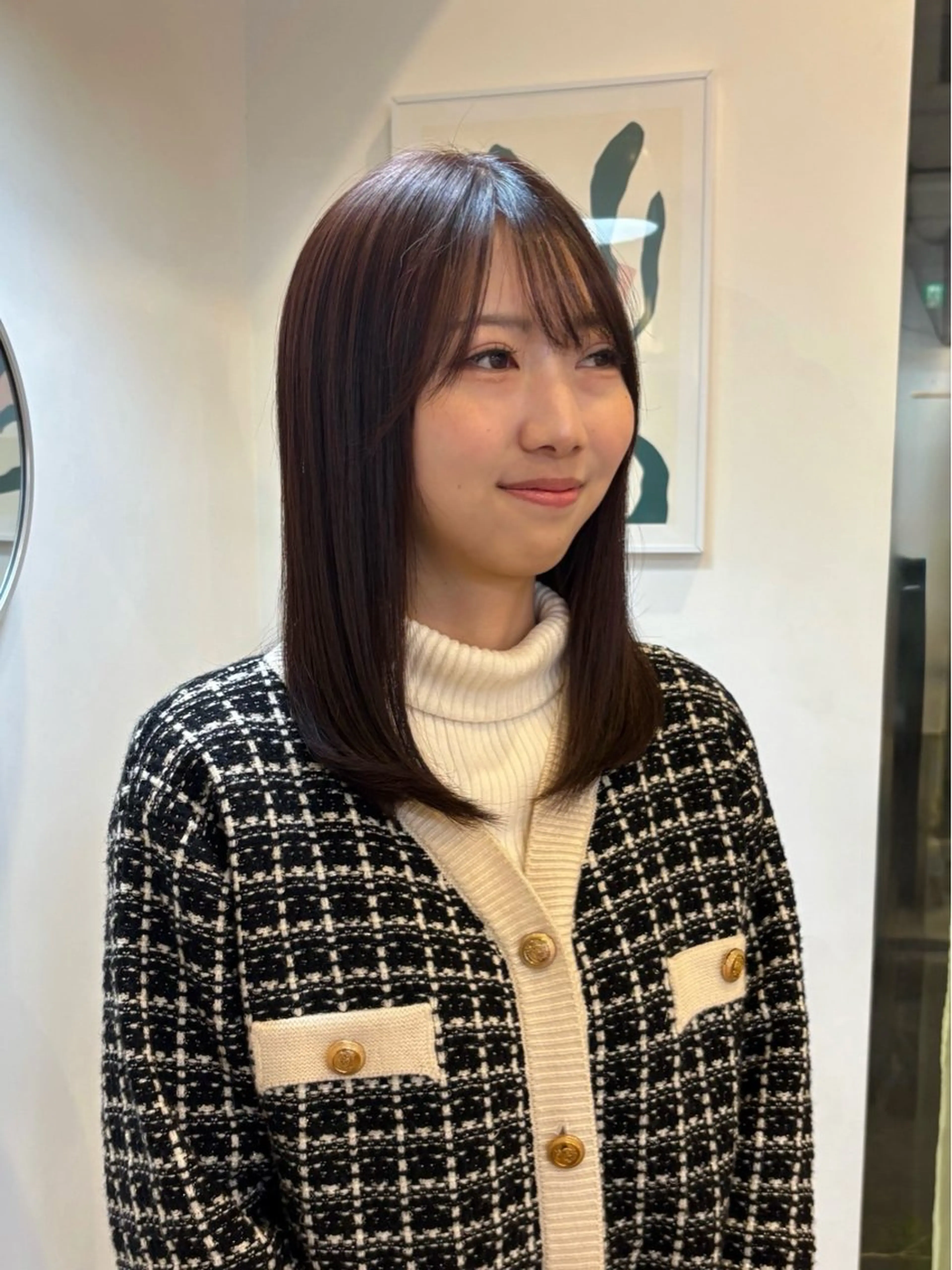 カラー ブラウンカラー ピンクカラー YARD.所属・渡邊 こころのヘアスタイル