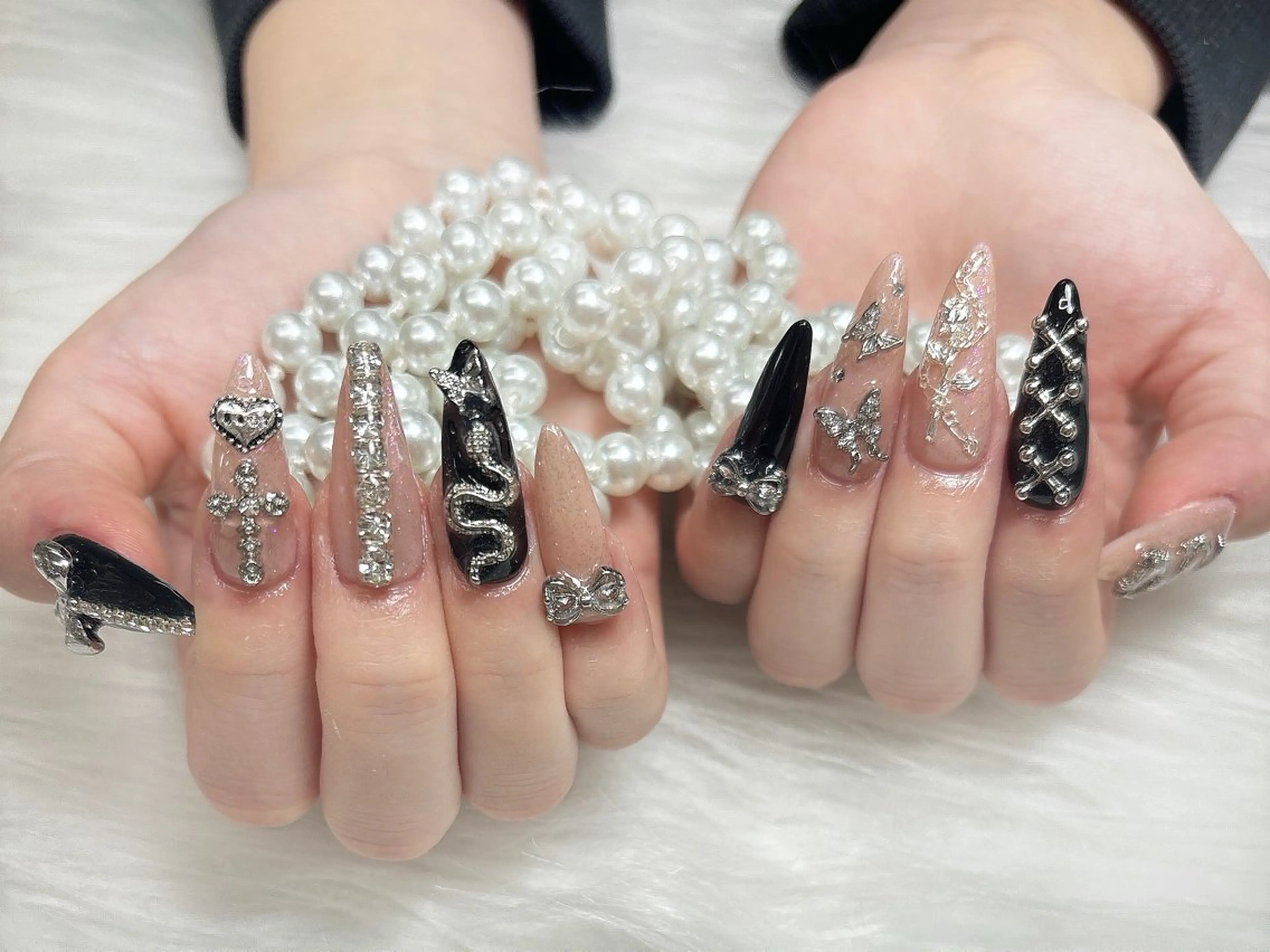 ネイル ロングネイル mirei‘nail所属・jade.vase ミレイのネイルデザイン