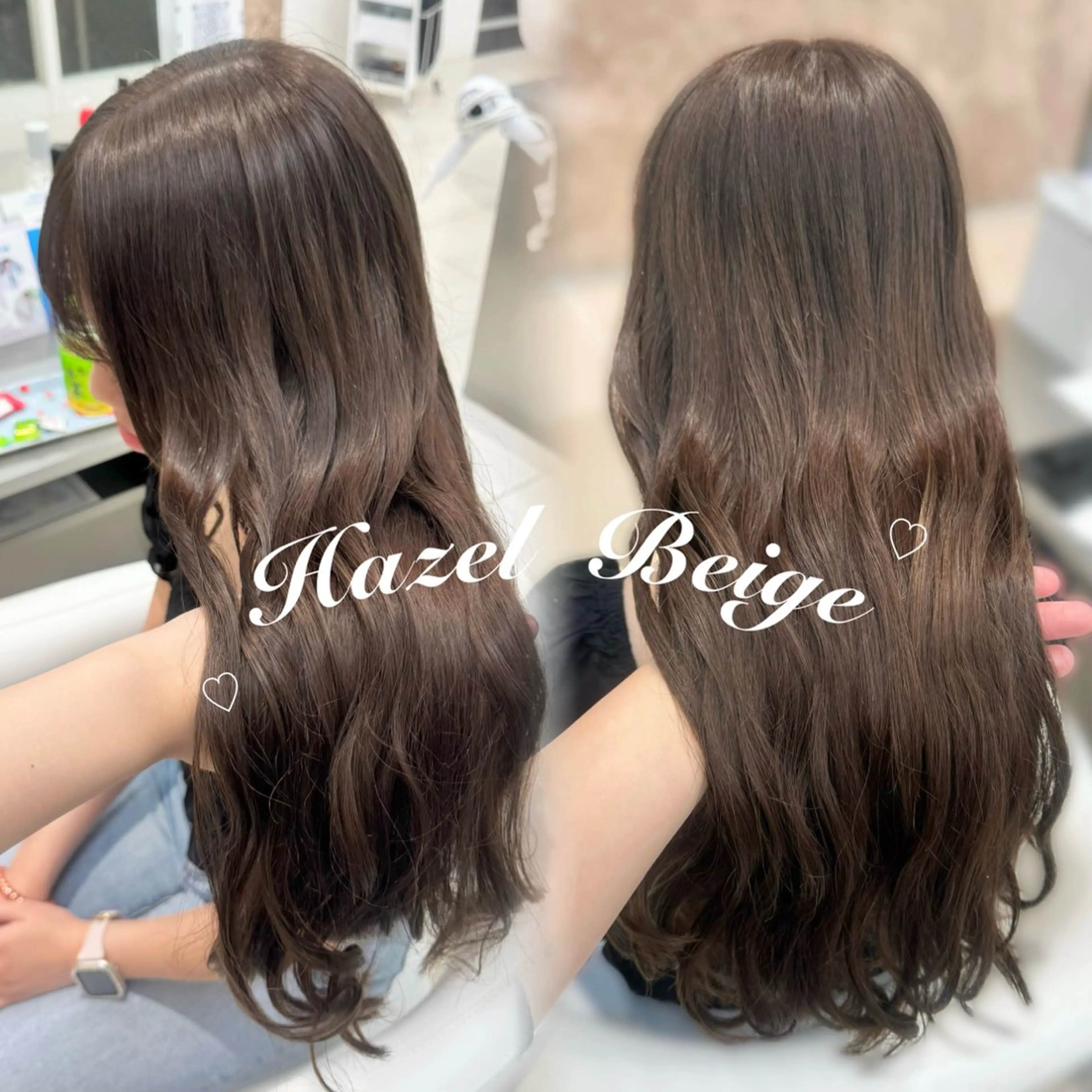 ロング カラー 暖色カラー🎀🎶 田辺 樹里のヘアスタイル