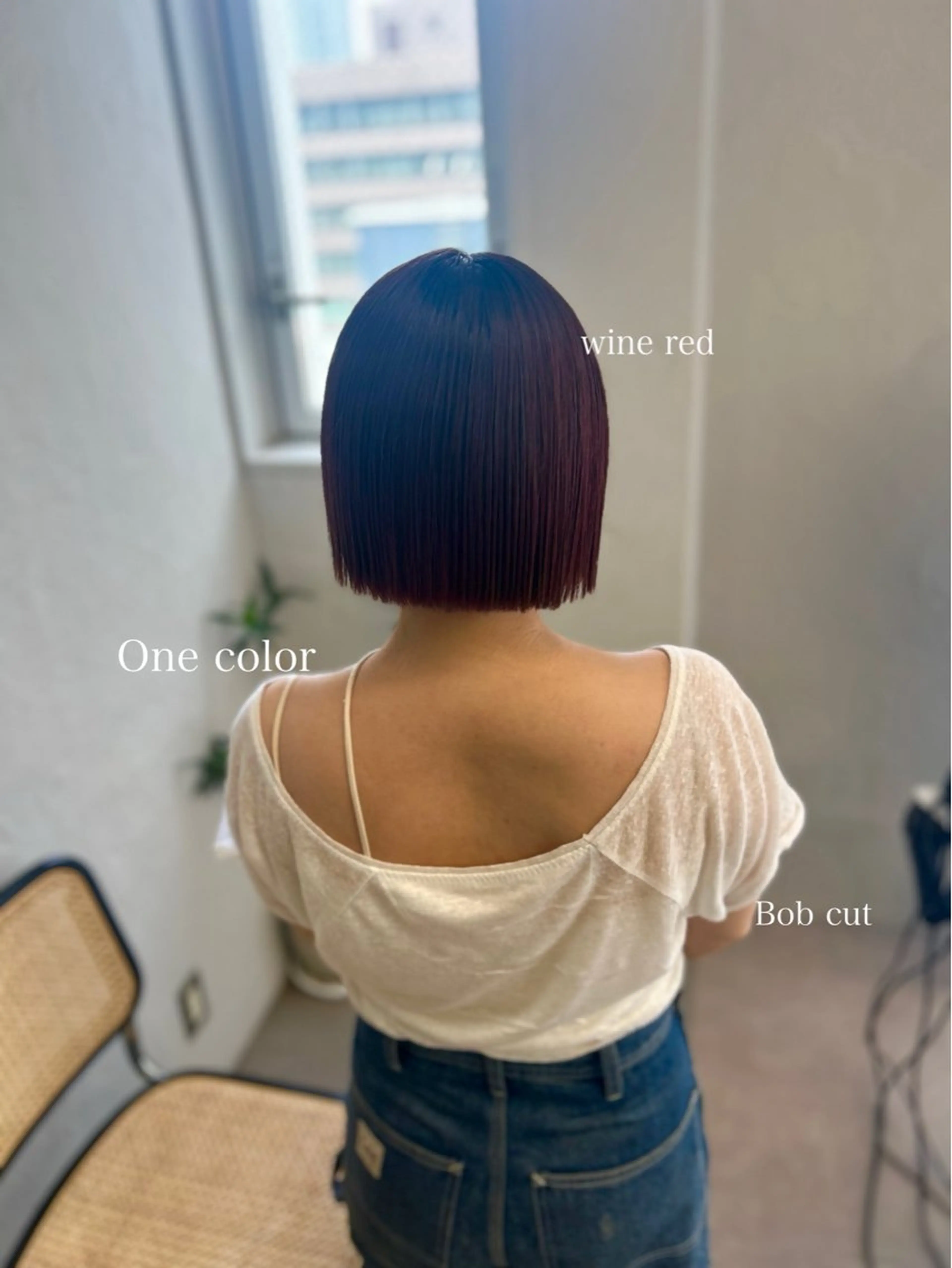 ショート カラー aoi/暖色カラー/ プツッとボブ🎀のヘアスタイル