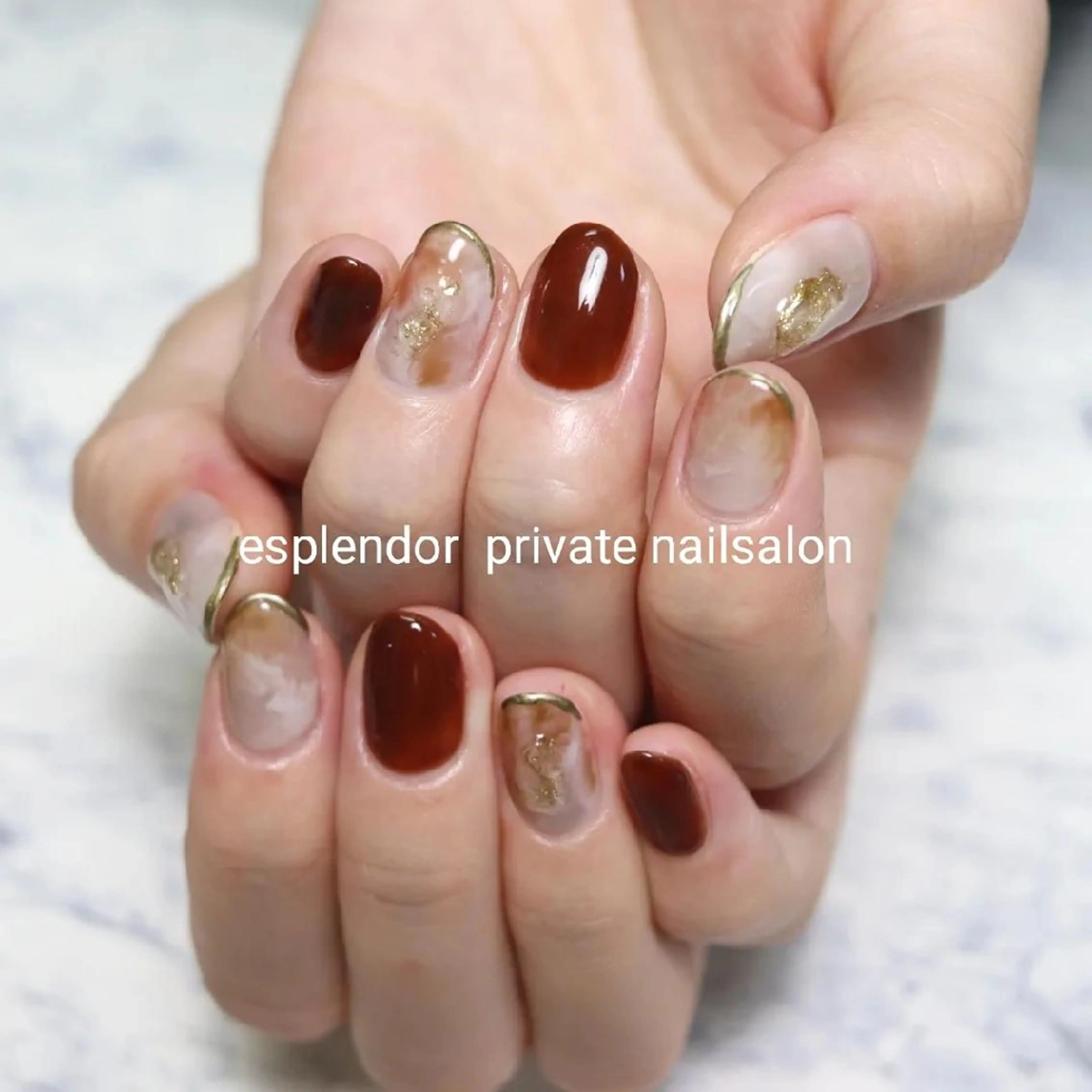 ネイル 持ち込み ニュアンスネイル esplendor  エスプレンドル所属・esplendor  エスプレンドルのネイルデザイン