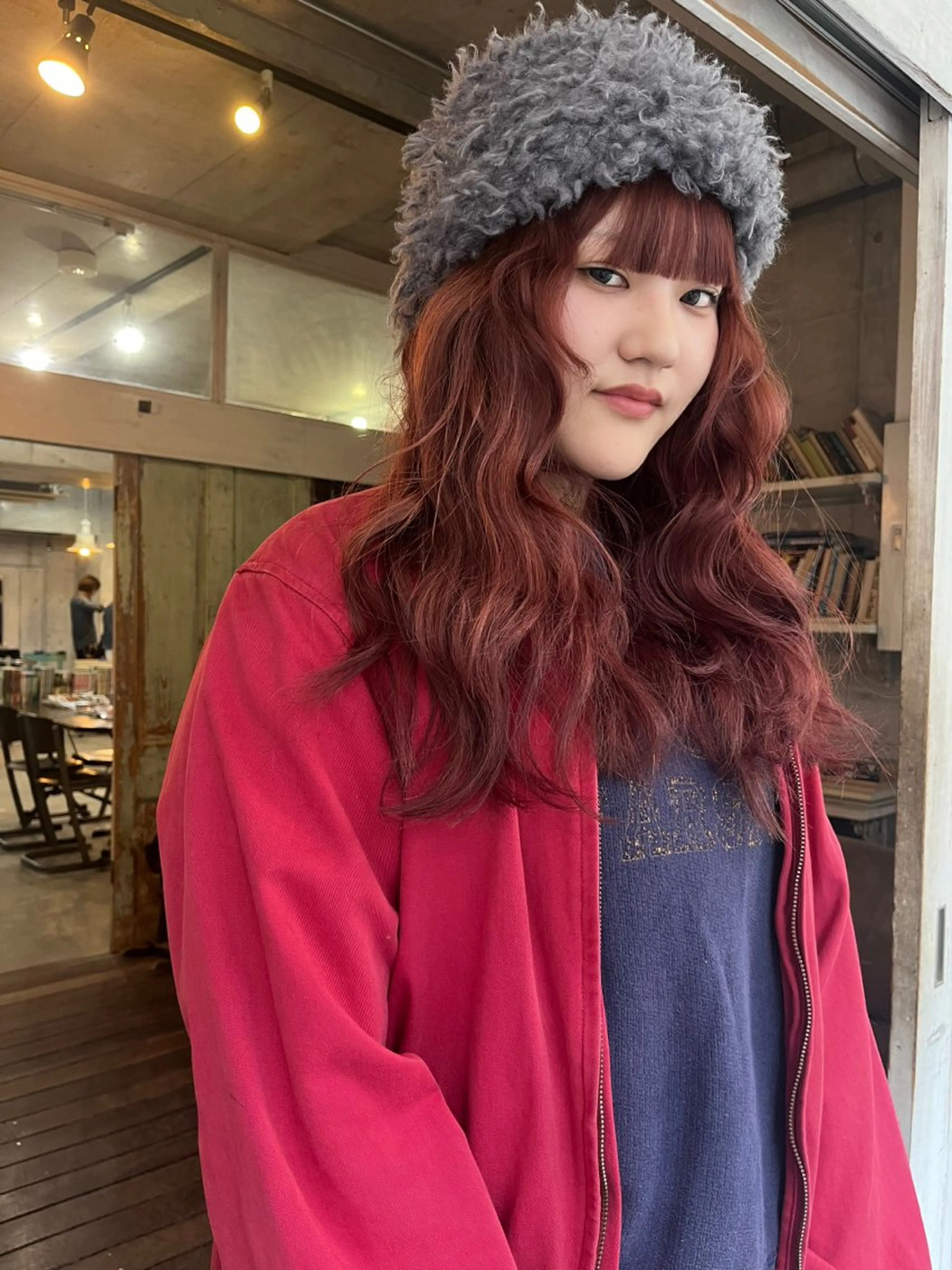 ロング カラー カット ヘアカラー トリートメント ハイトーン/顔まわり レイヤー/YUKAのヘアスタイル