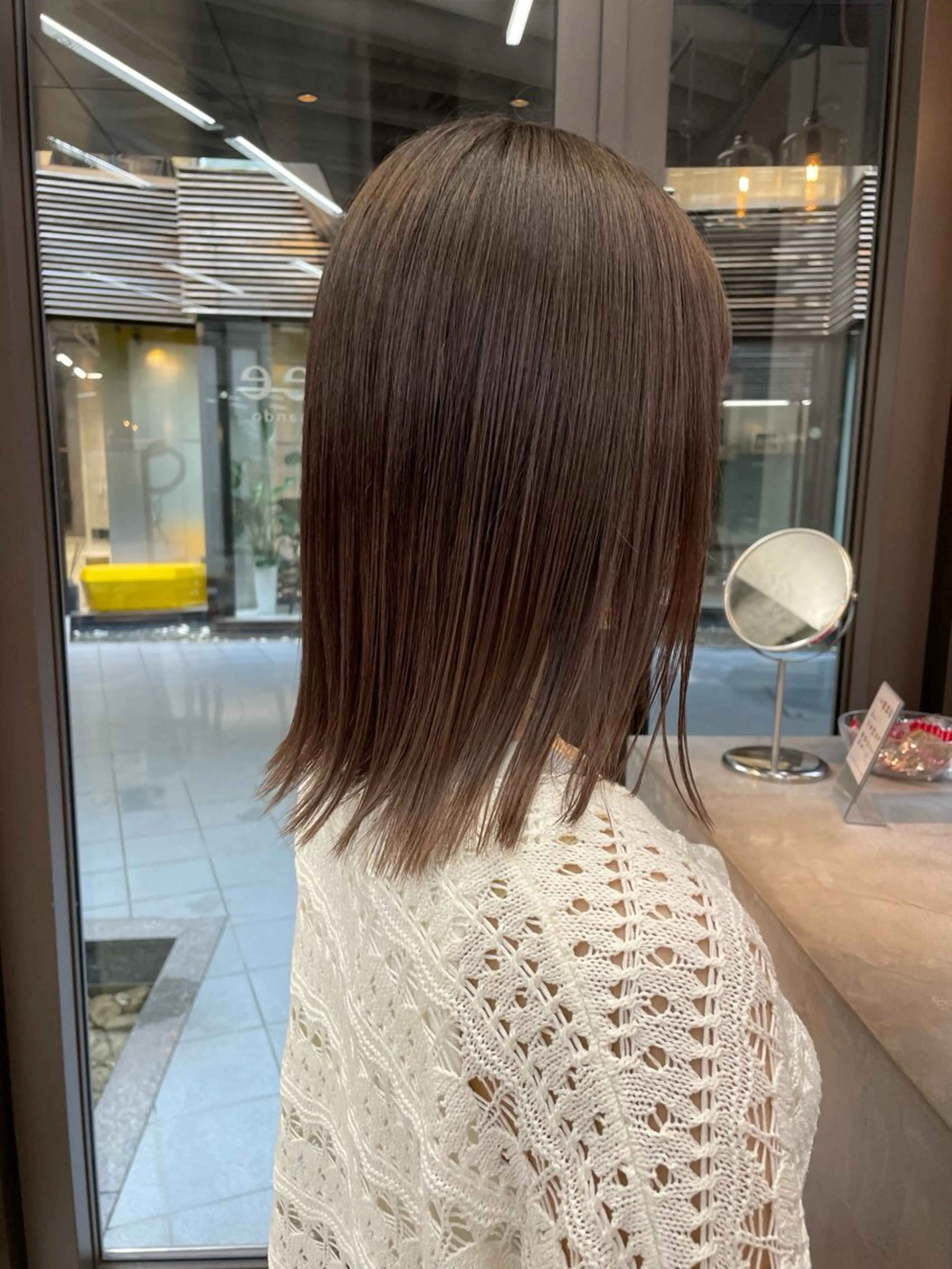 ミディアム カラー ベージュカラー カットモデル募集中 🤍harunaのヘアスタイル