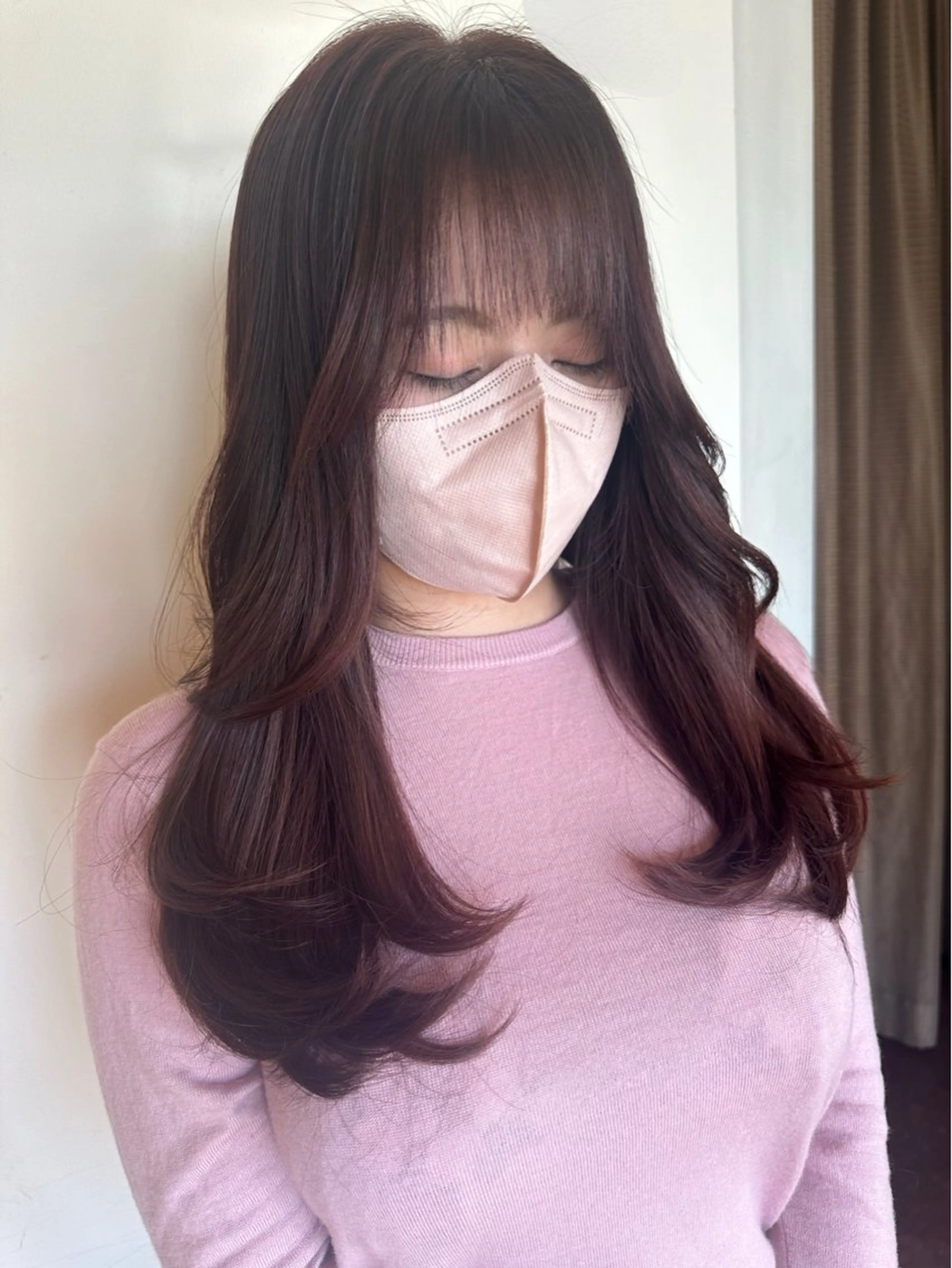 ロング カラー ロングレイヤー レイヤーカット ロング ペッツ本店 スタイリスト増田ゆきのヘアスタイル