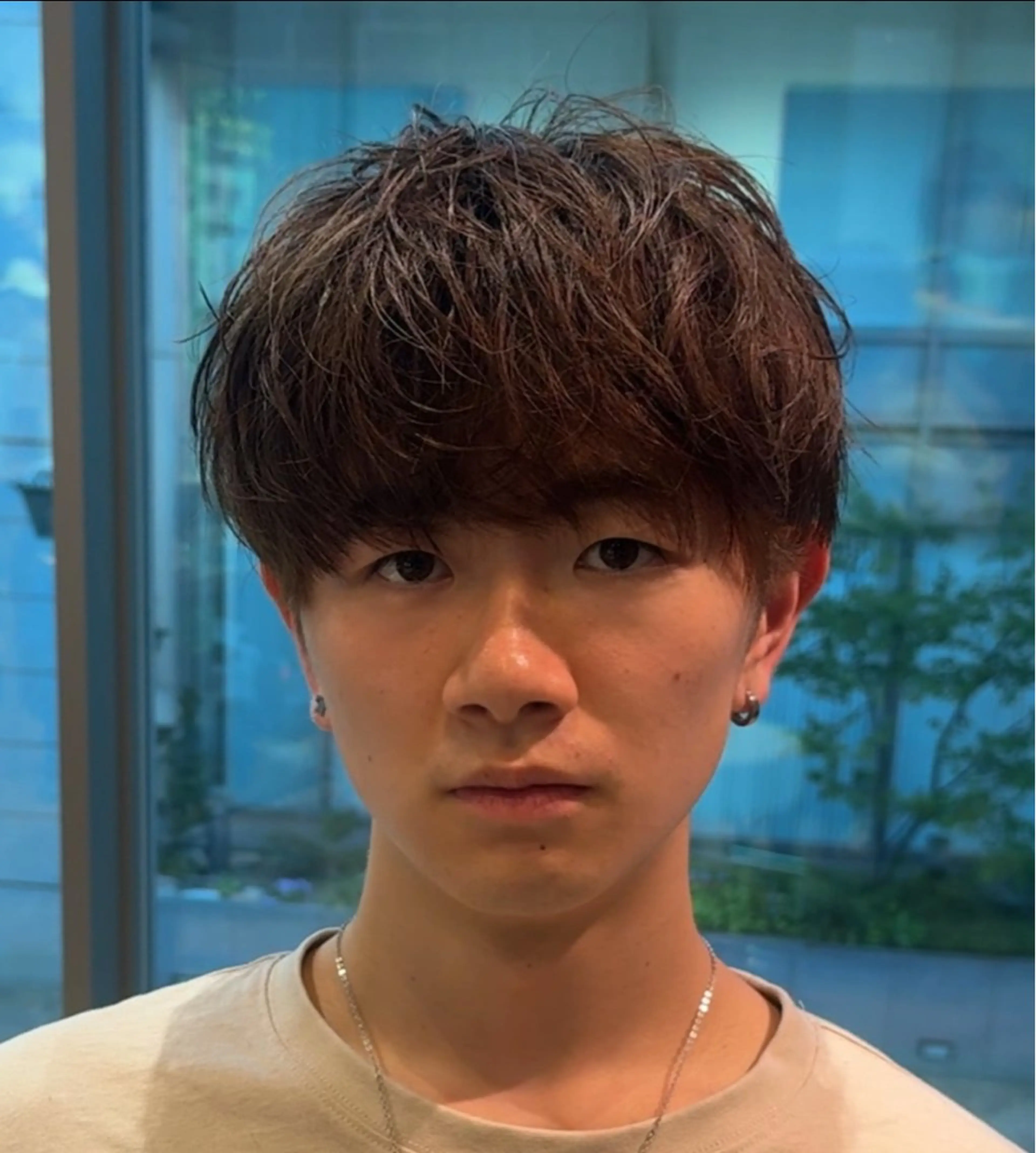 ショート メンズ メンズ特化/ センターパート/八谷のヘアスタイル