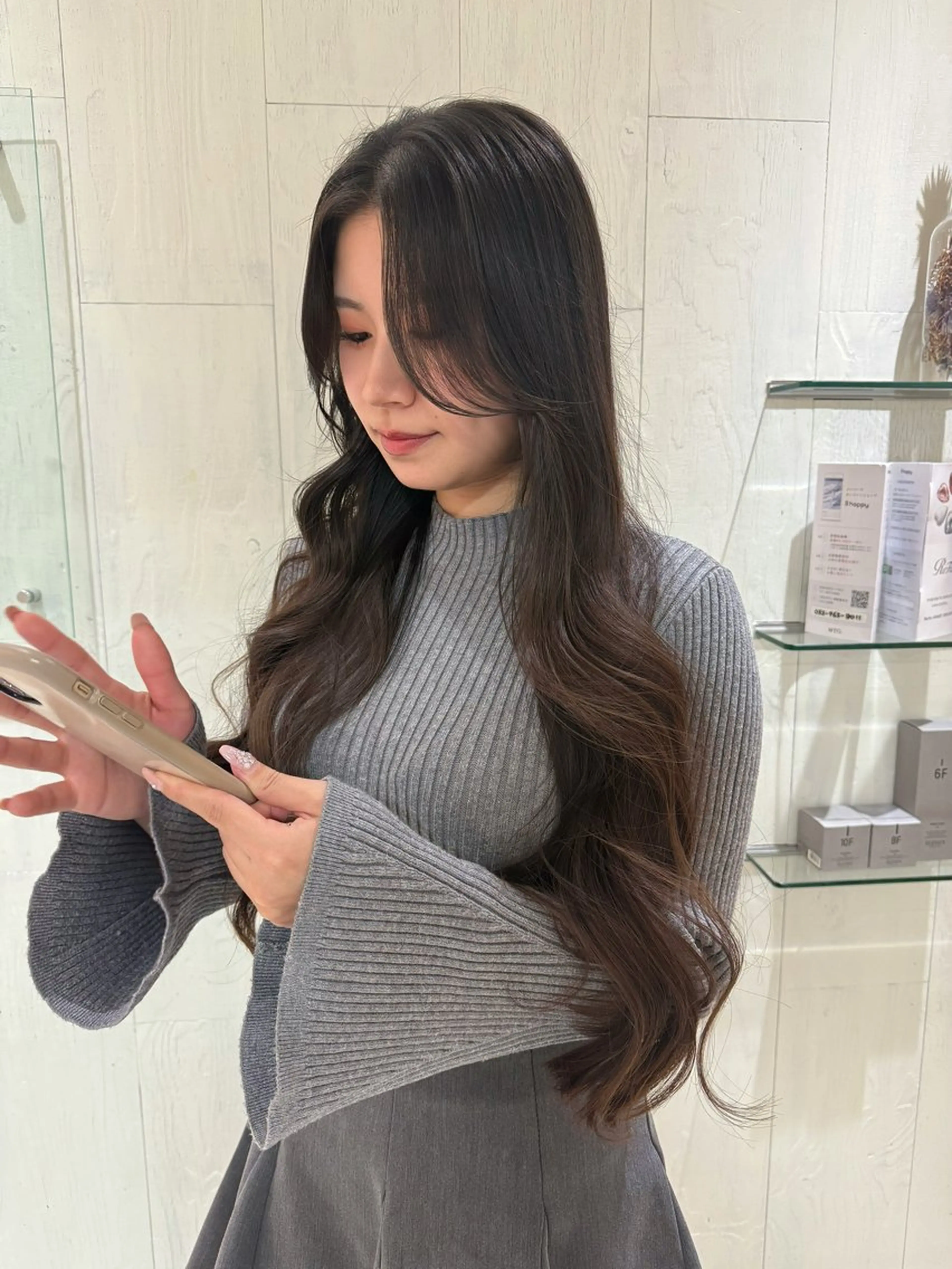 ロング カラー 顔周りカット レイヤーカット ウルフカット カット ヘアカラー トリートメント 河合秀明/ショート /ボブ/レイヤーのヘアスタイル