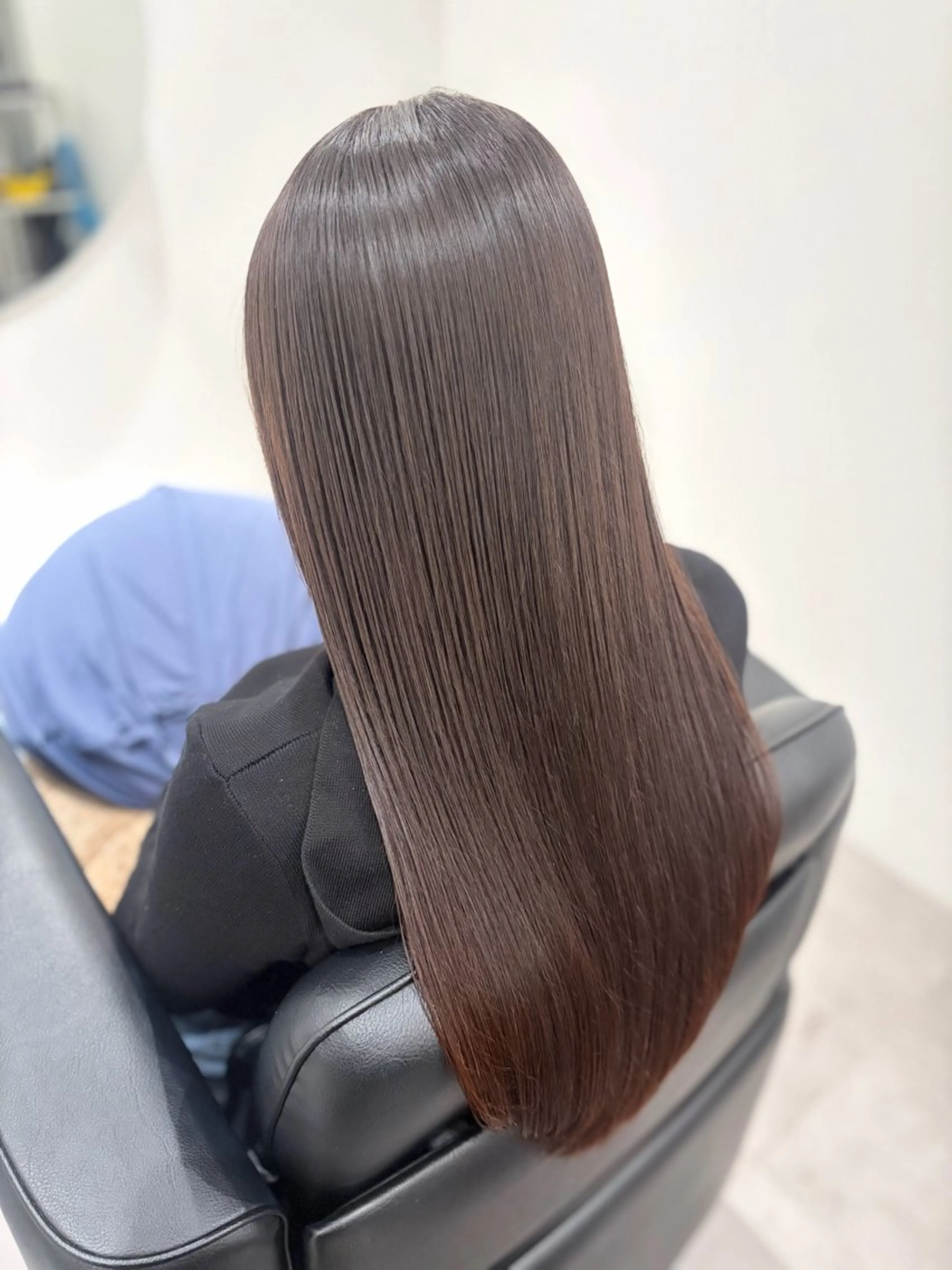 ロング パーマ カット 縮毛矯正 トリートメント 高取大将 /髪質改善/艶髪のヘアスタイル