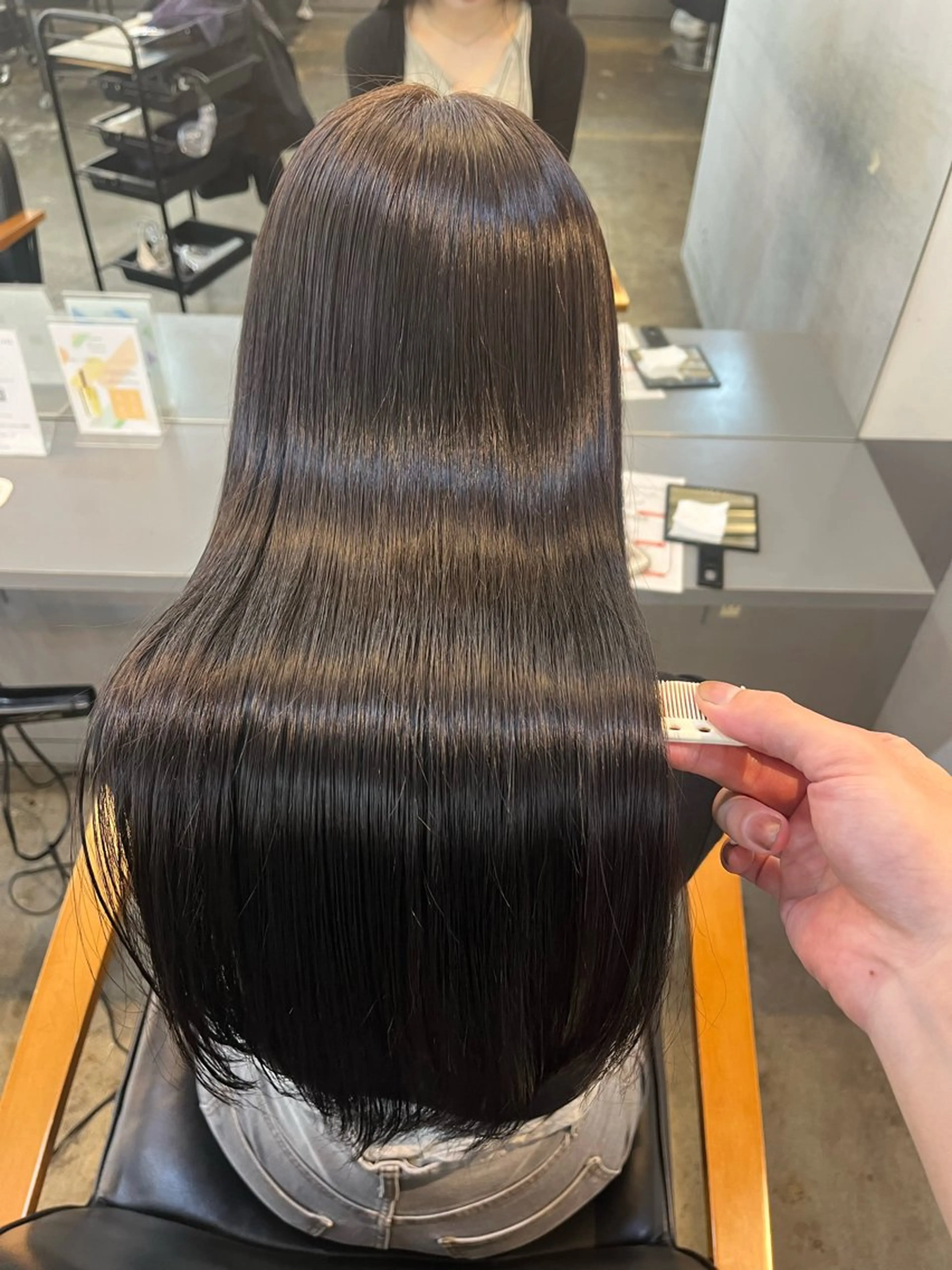 ロング カット 縮毛矯正 髪質改善/縮毛矯正/ TAISHIのヘアスタイル