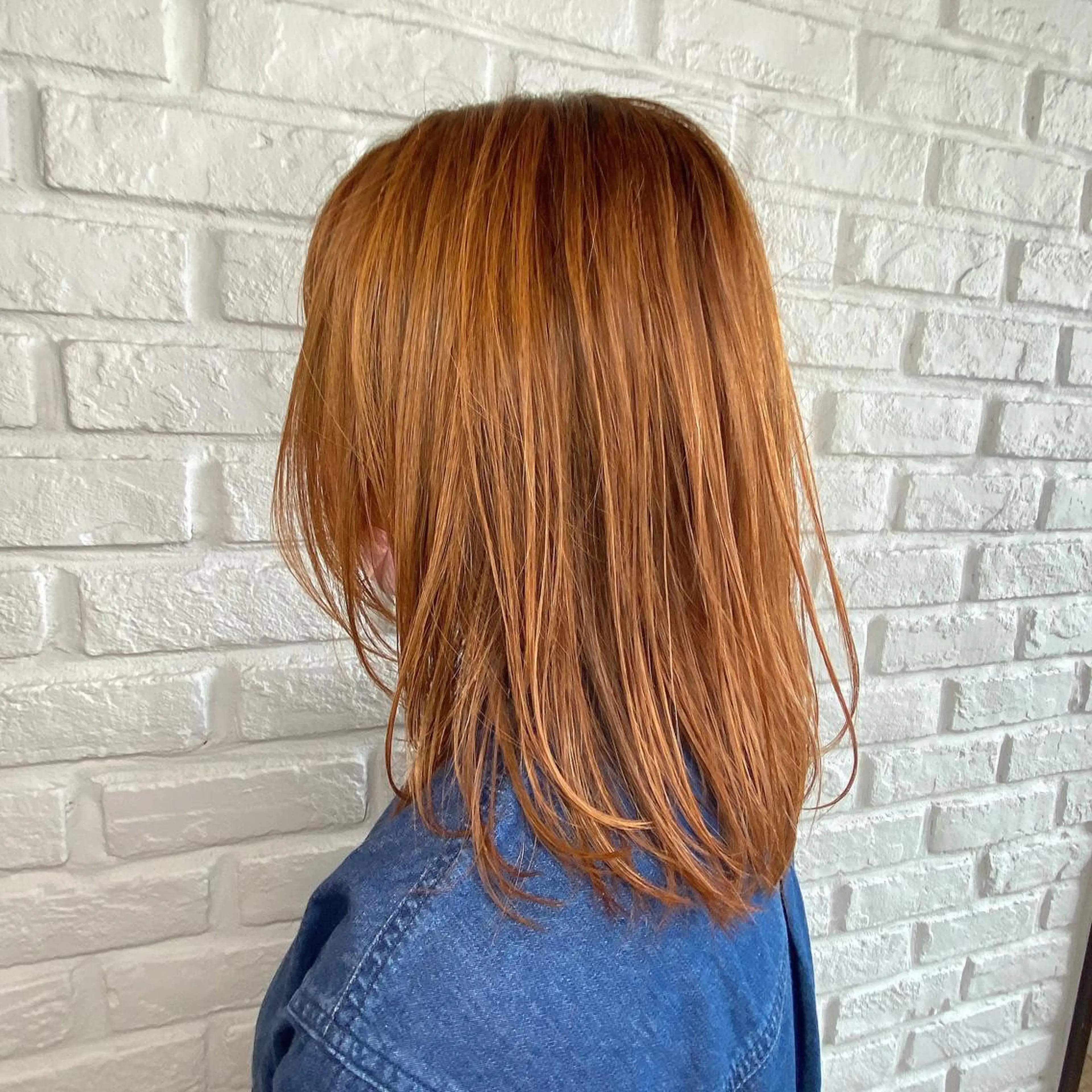 ミディアム カラー ヘアアレンジ ベージュカラー ハイライトカラー オレンジ オレンジベージュ ハイライト 🫧うる艶ヘアー🫧 Yukaのヘアスタイル