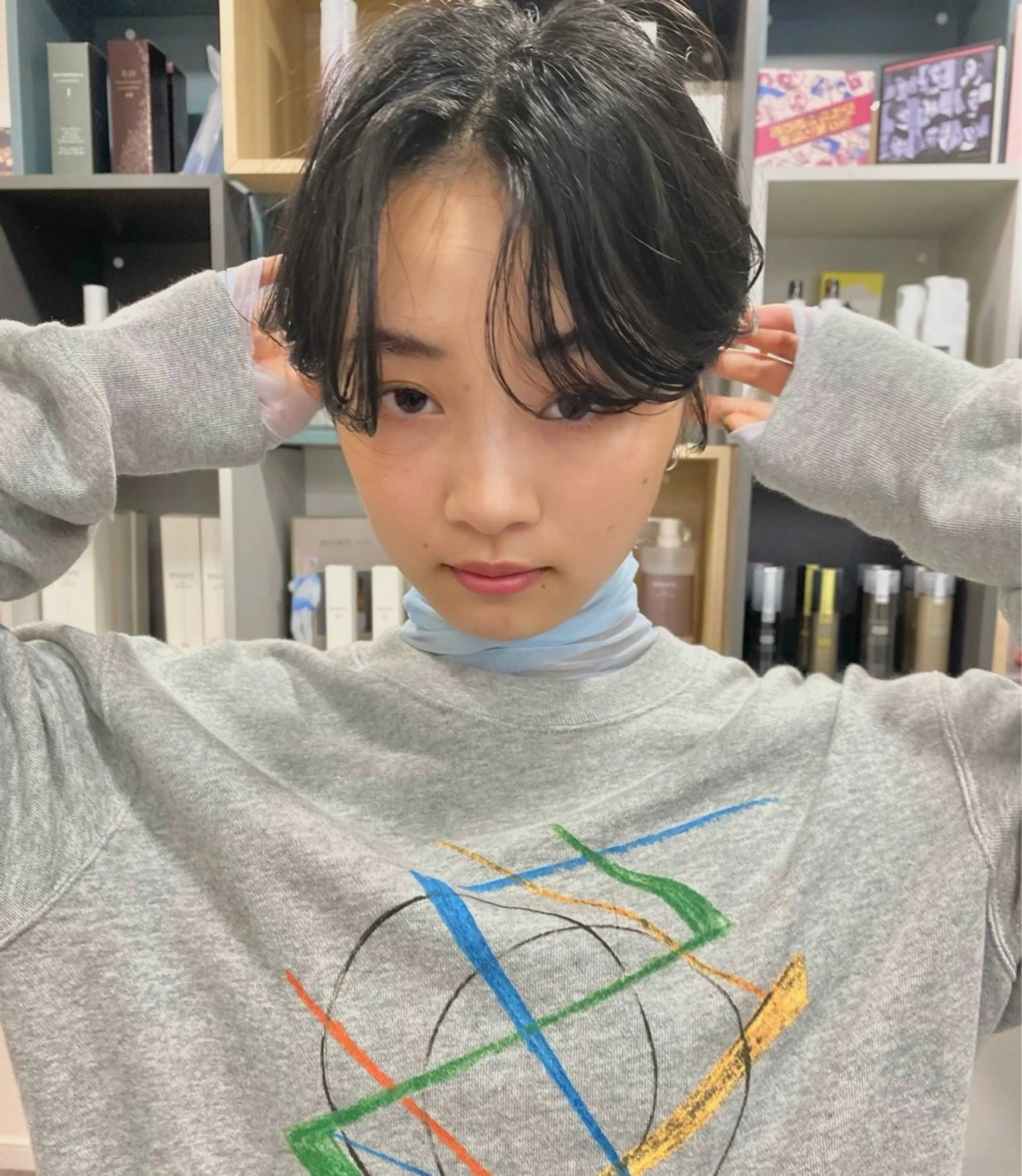 ショート パーマ ハンサムショート ショートヘア ニュアンスパーマ カット パーマ ボブ/縮毛矯正/ レイヤー/塚田のヘアスタイル