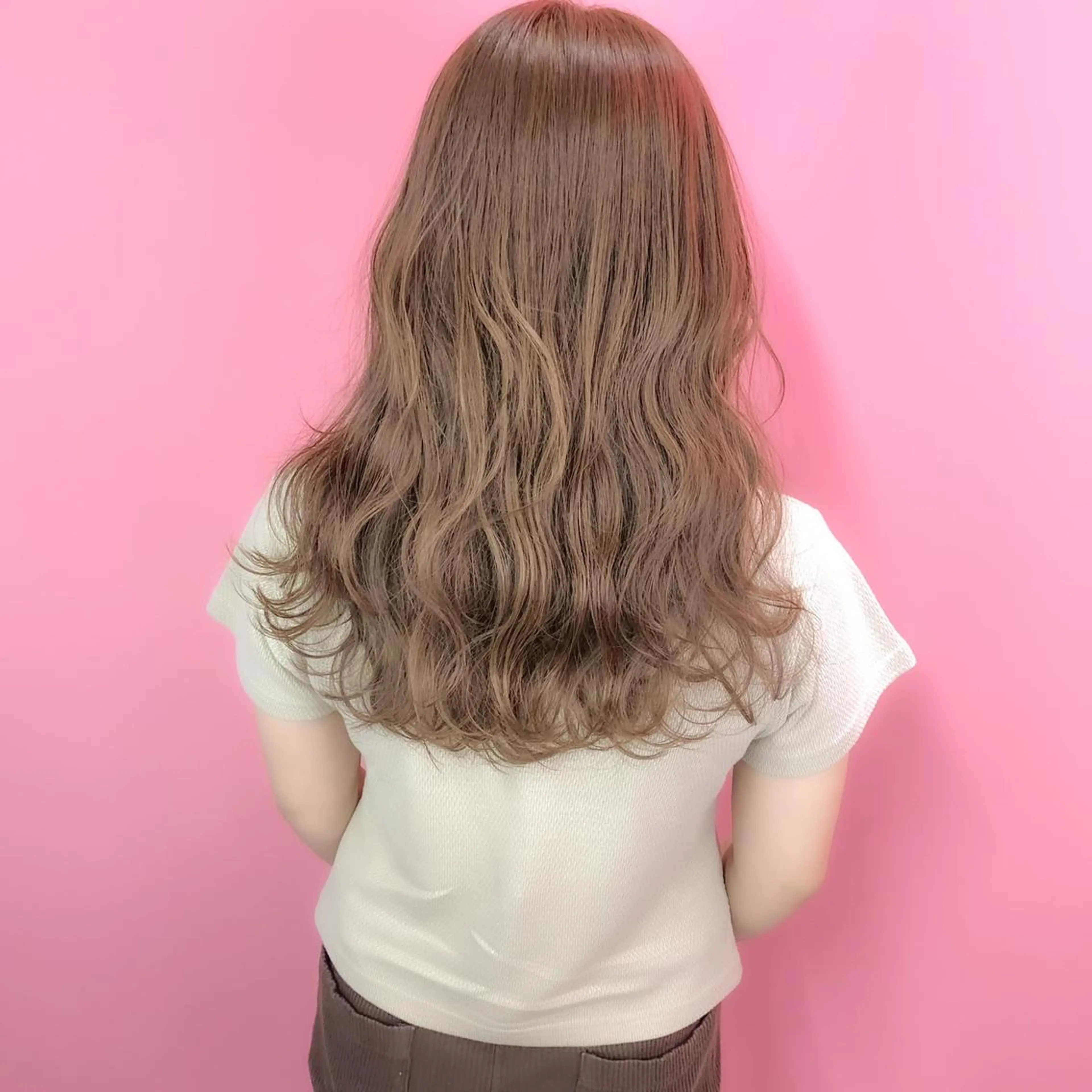 セミロング カラー 💗💗韓国レイヤー yu-ki💗💗のヘアスタイル