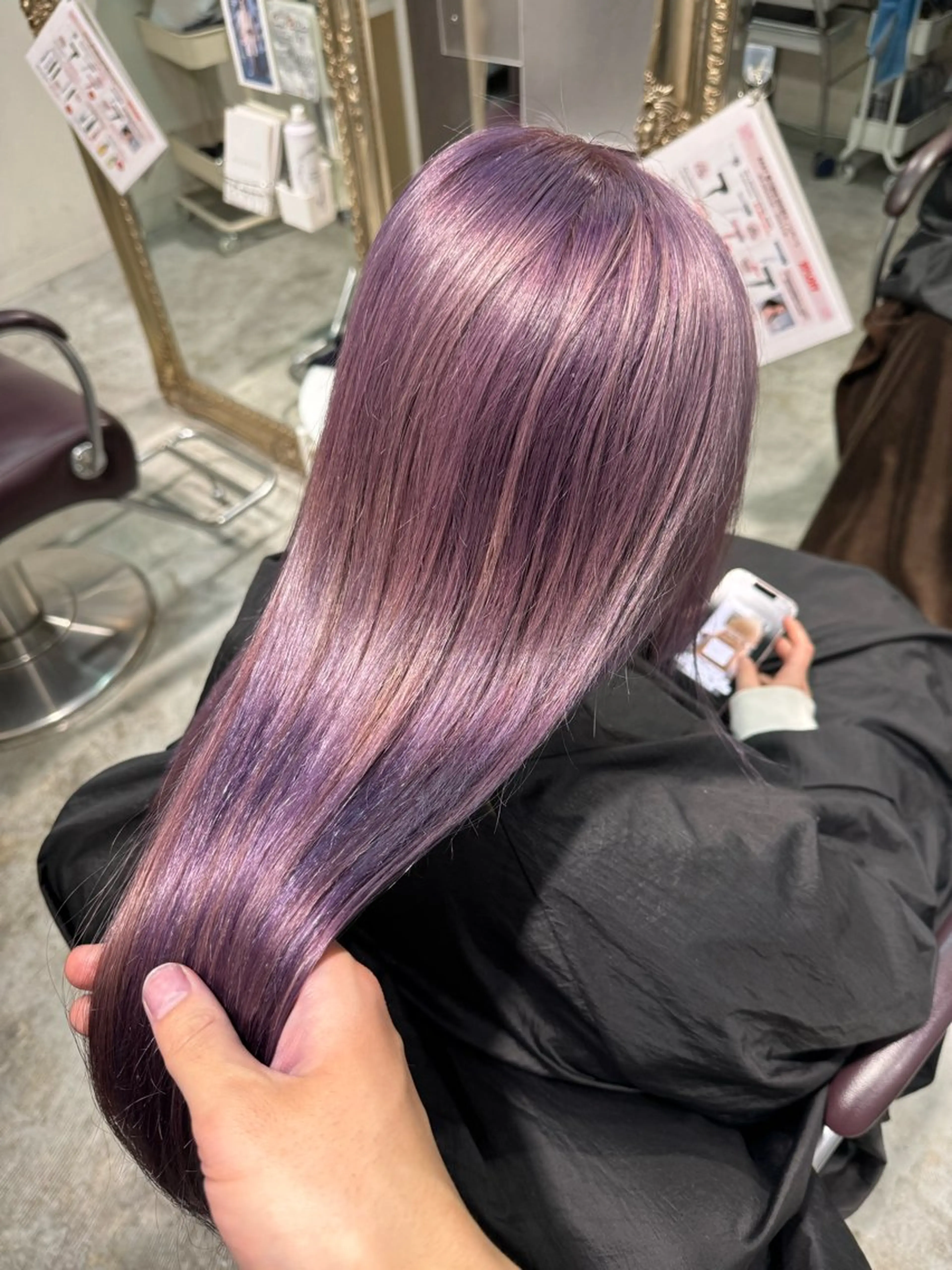 ロング カラー ブリーチ ケアブリーチ 髪質改善 トリートメント AMRITA所属・men'sｶｯﾄ ﾊﾟｰﾏ🫧ｼｵﾝのヘアスタイル