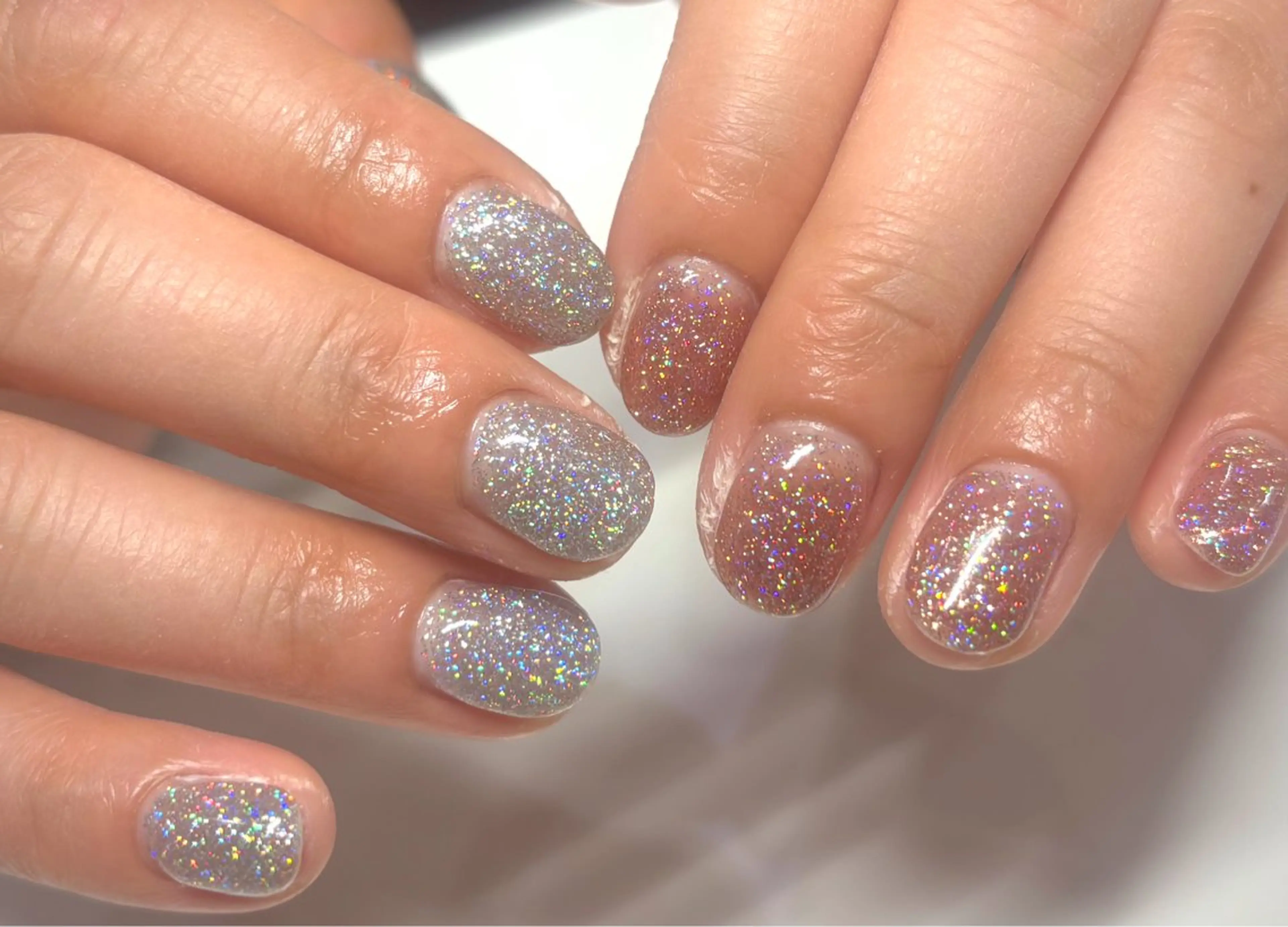 《3Qnailメニュー》【オフなし】マグネットorフラッシュバイカラー🧬の写真