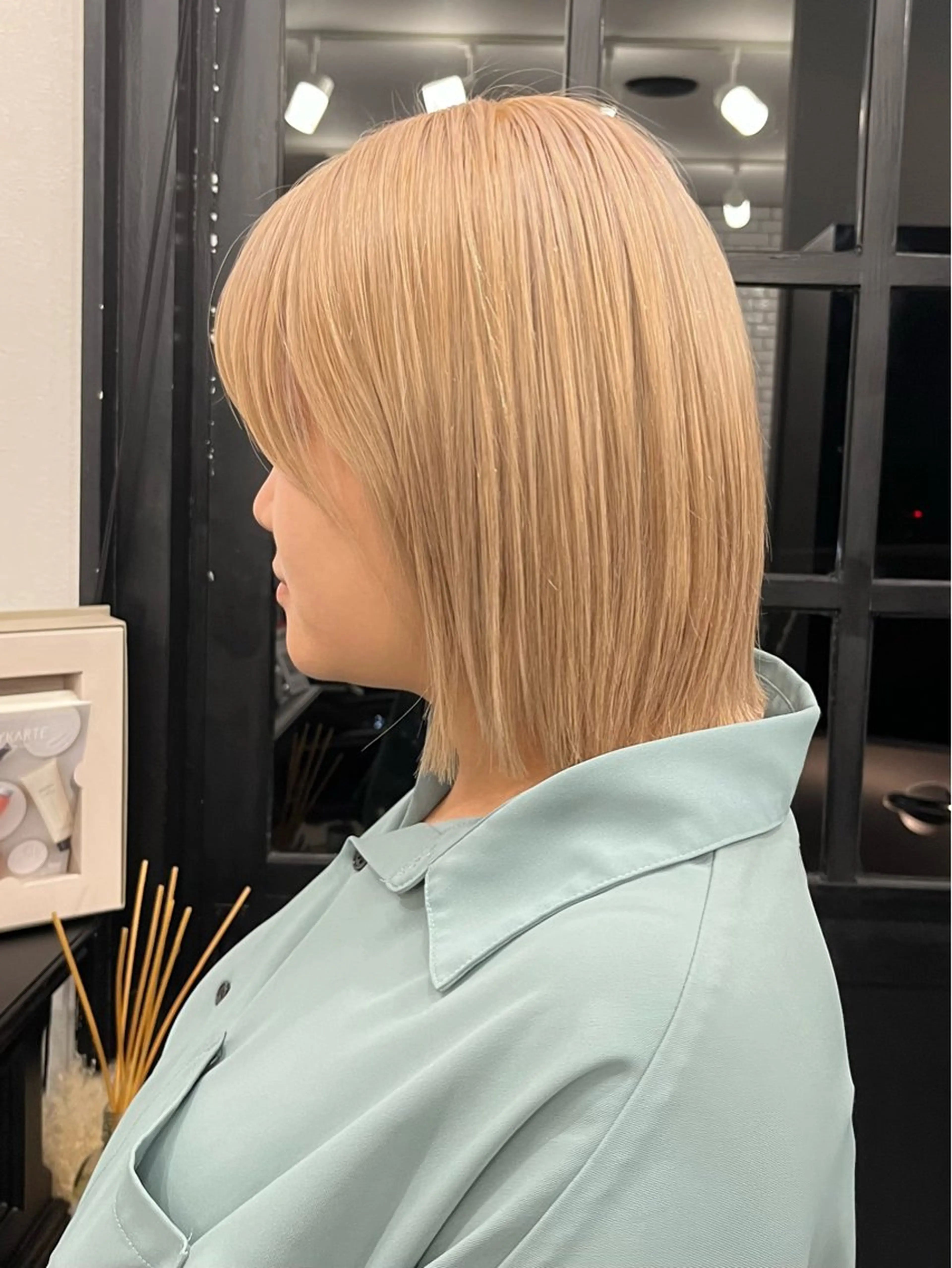 ミディアム カラー ヘアカラー トリートメント セジールヘアメゾン所属・韓国レイヤー/透明感 カラー🐈曾根高のヘアスタイル