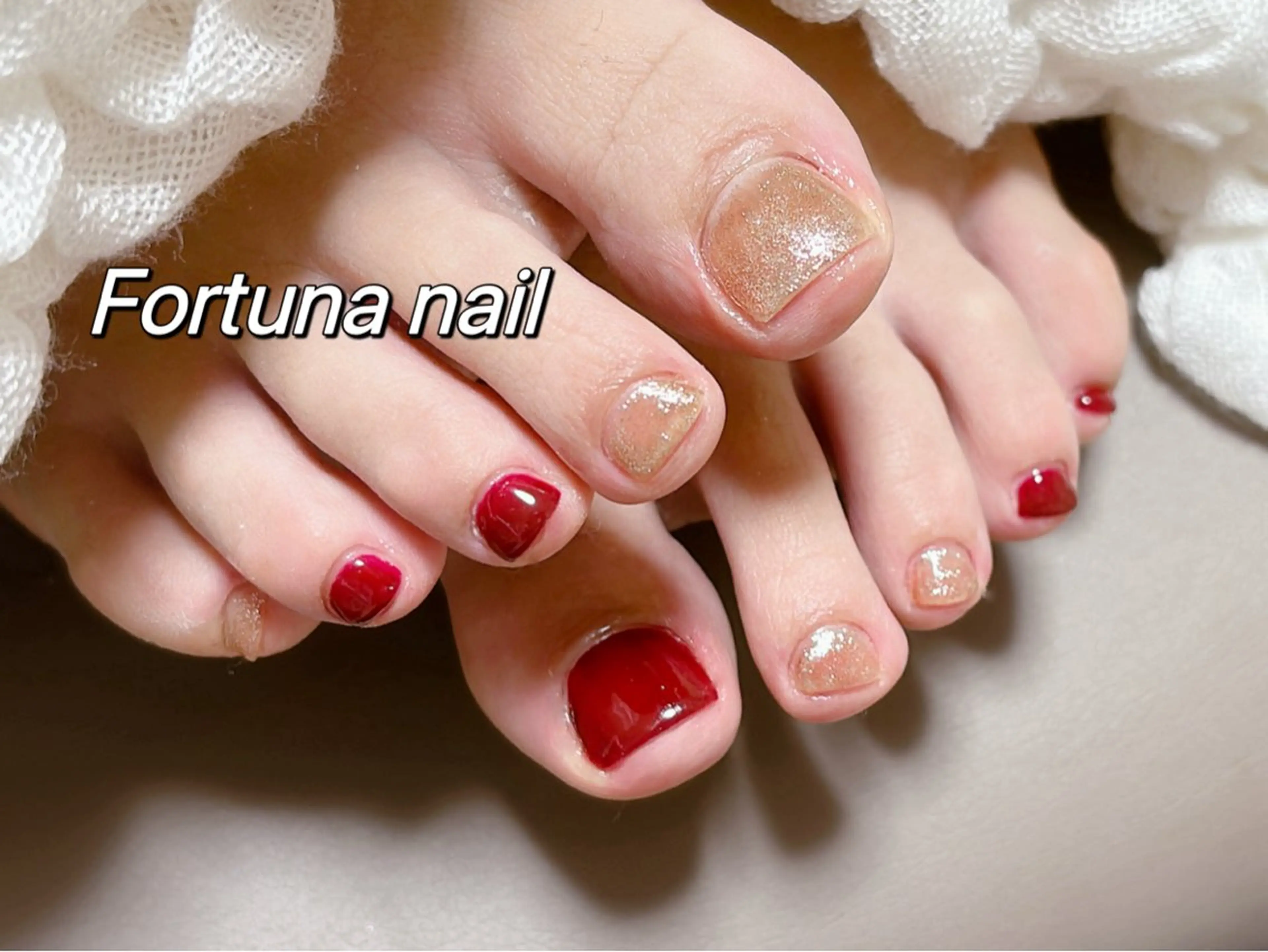 ネイル フットネイル Nail •Head スパFortunaのネイルデザイン