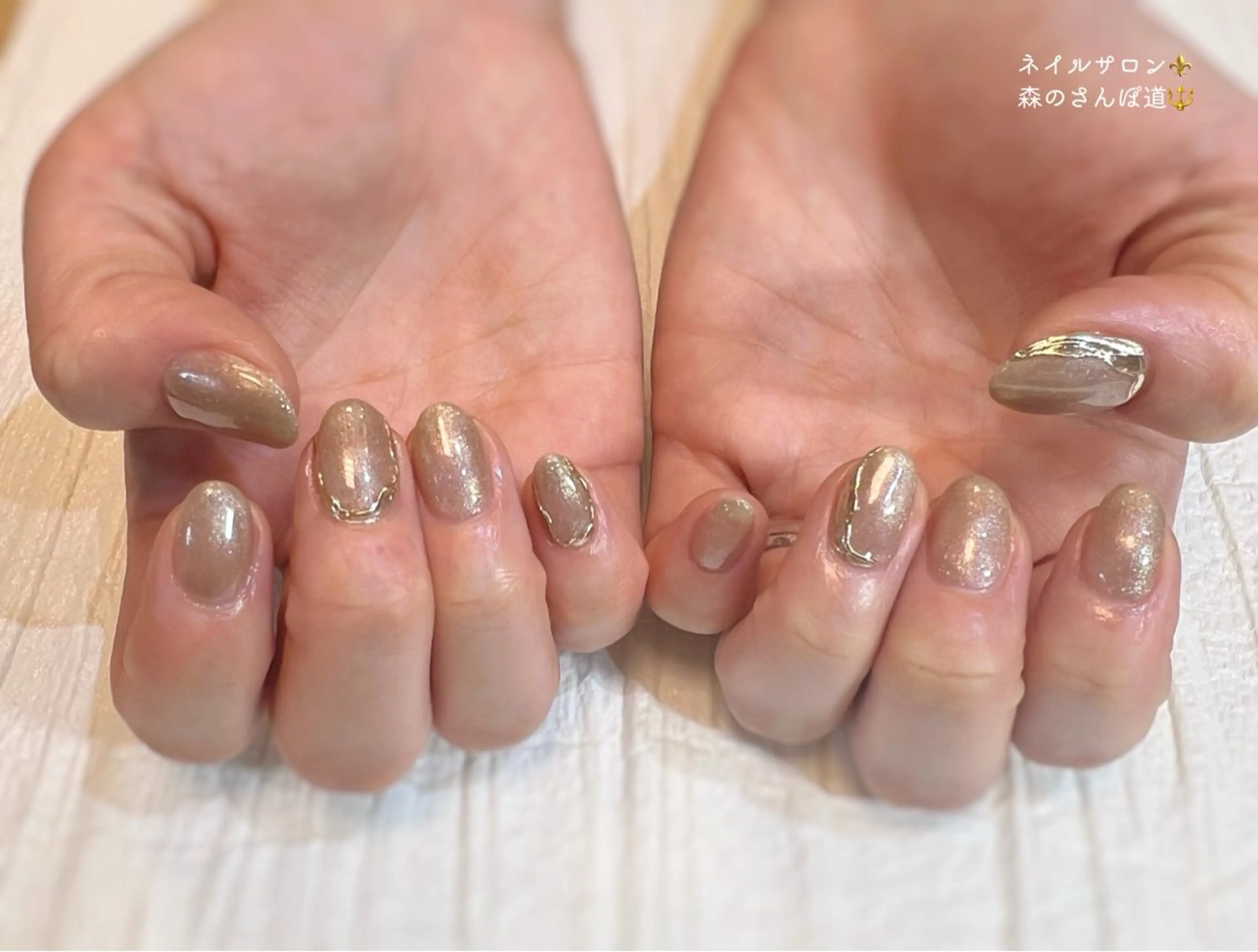 ネイル ハンドネイル 森のさんぽ道所属・ショートネイル 森のさんぽ道のネイルデザイン