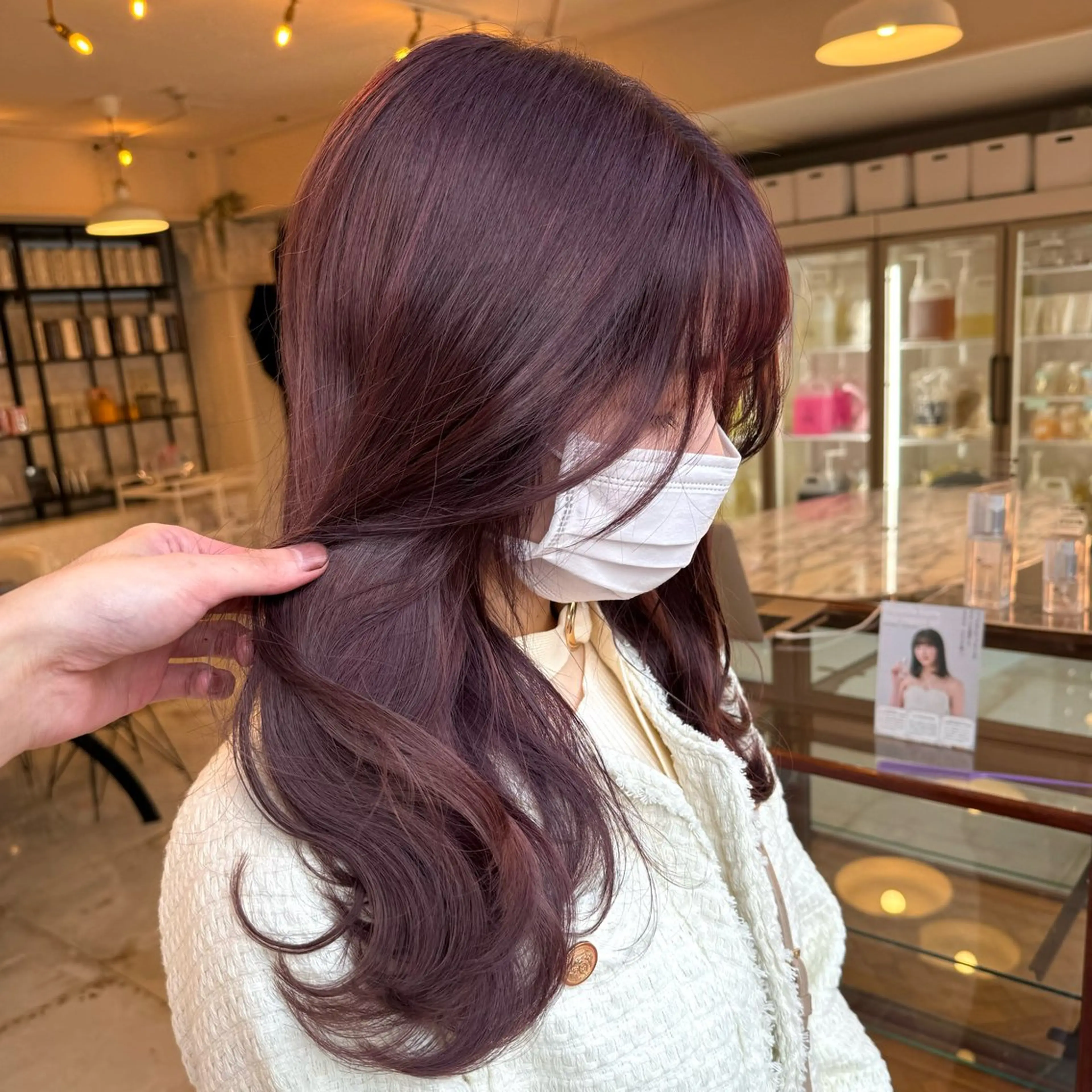 ミディアム SHIN レイヤー‪‪カットのヘアスタイル