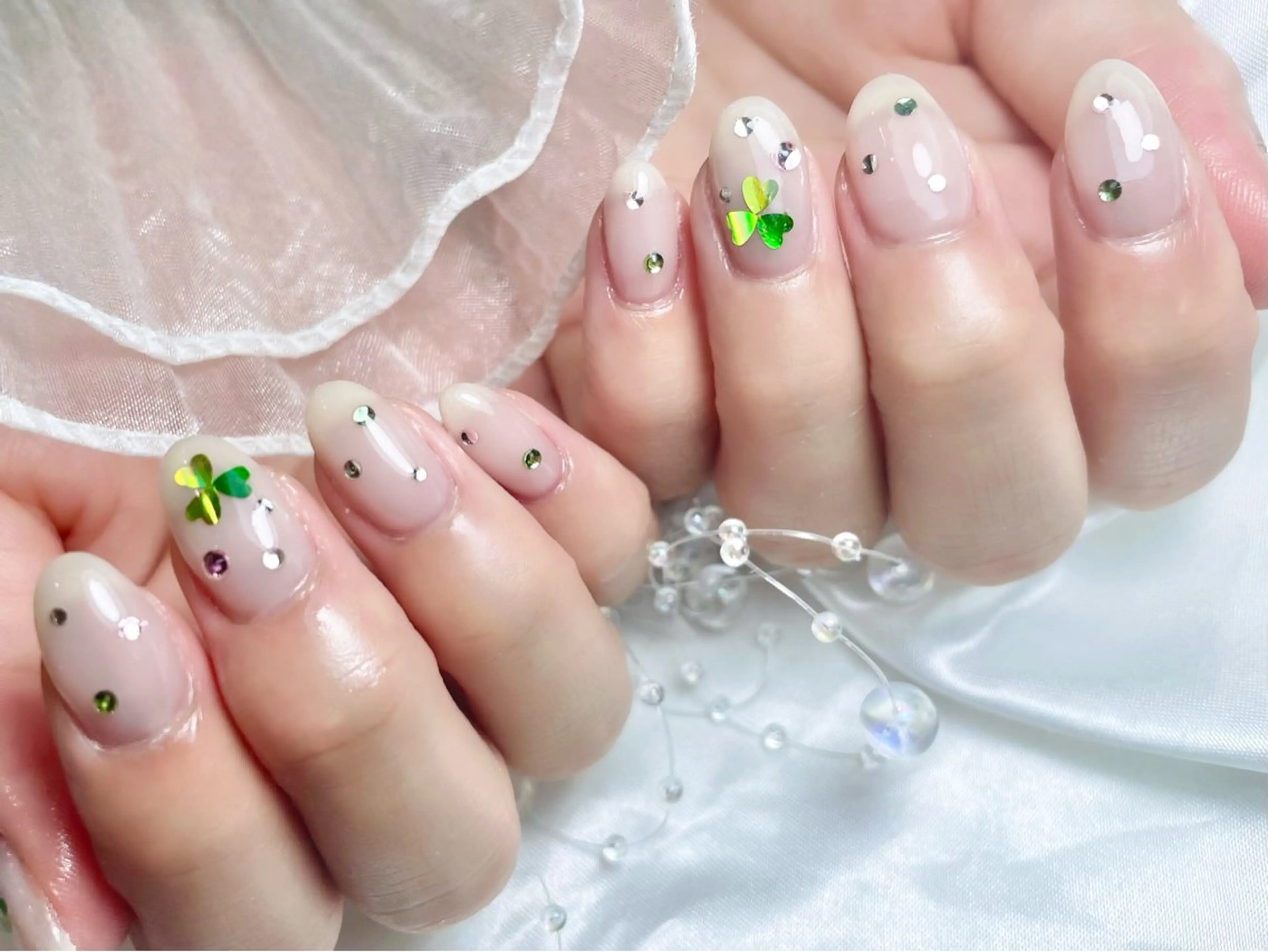 ネイル ジェルネイル パラジェル ワンホンネイル ハンドネイル ゆりか ジョアアンジェ福島のネイルデザイン