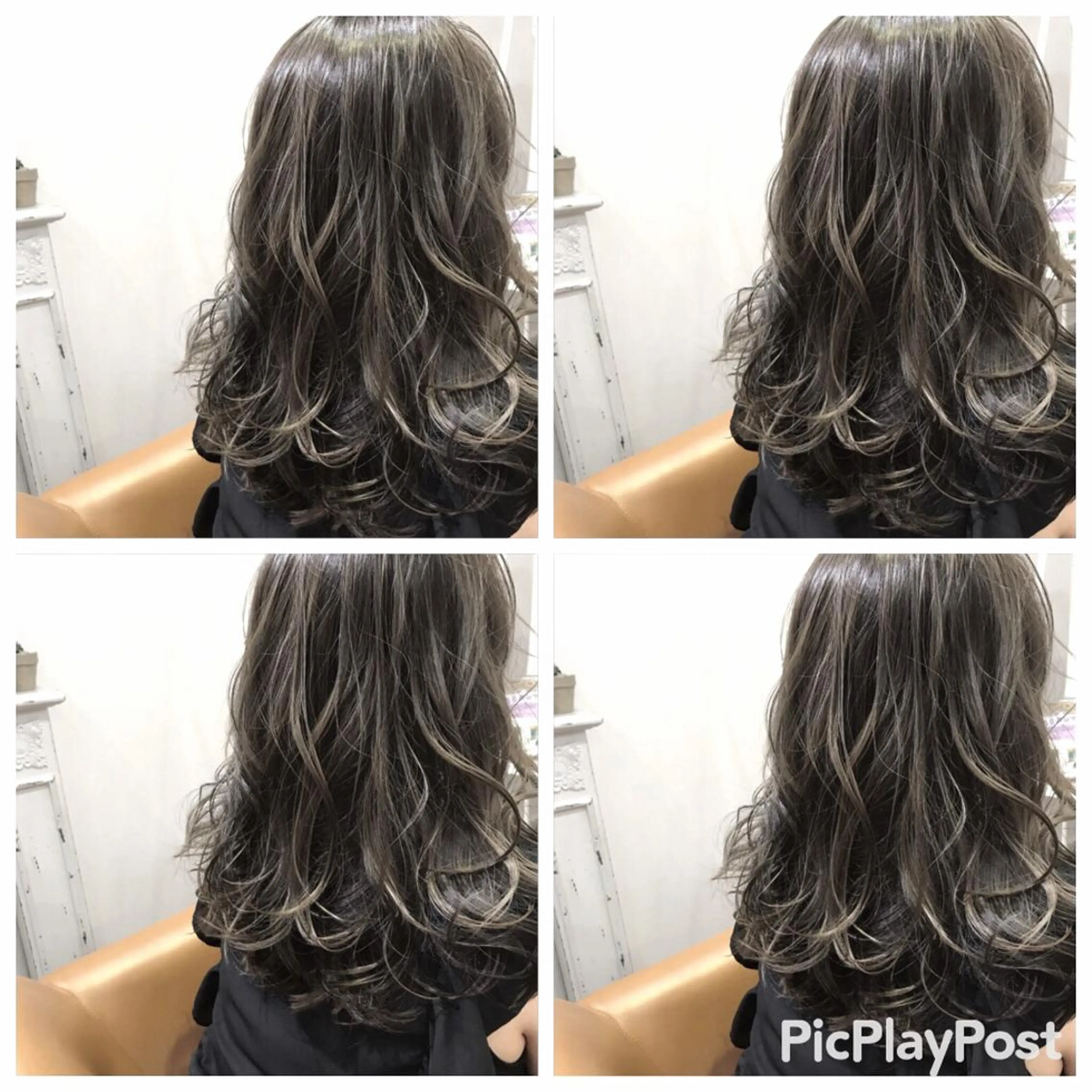 セミロング 艶カラー/フェイス レイヤー/たむのヘアスタイル