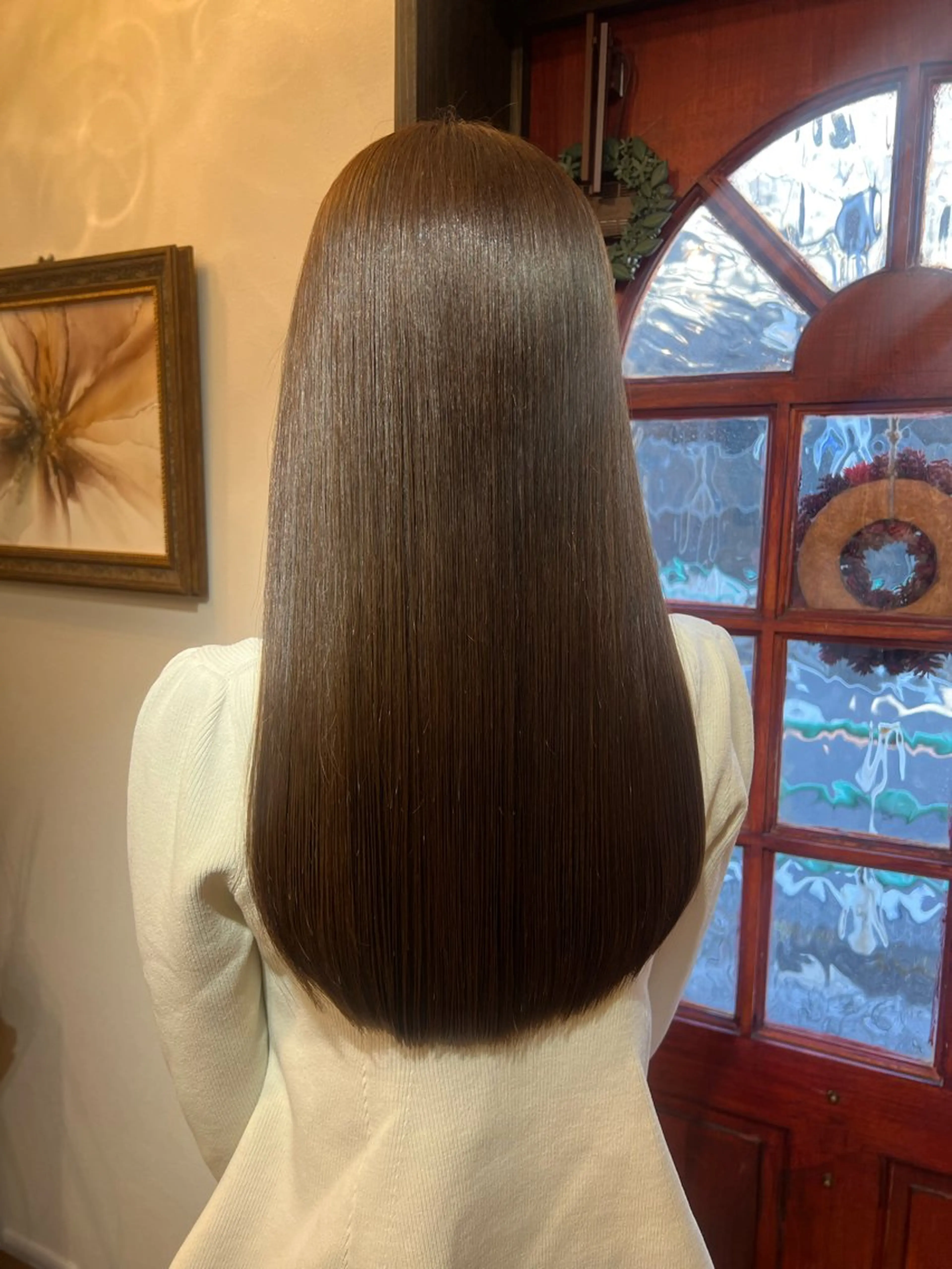 ロング カラー ベージュカラー ヘアカラー トリートメント Reve所属・那須野 美月のヘアスタイル