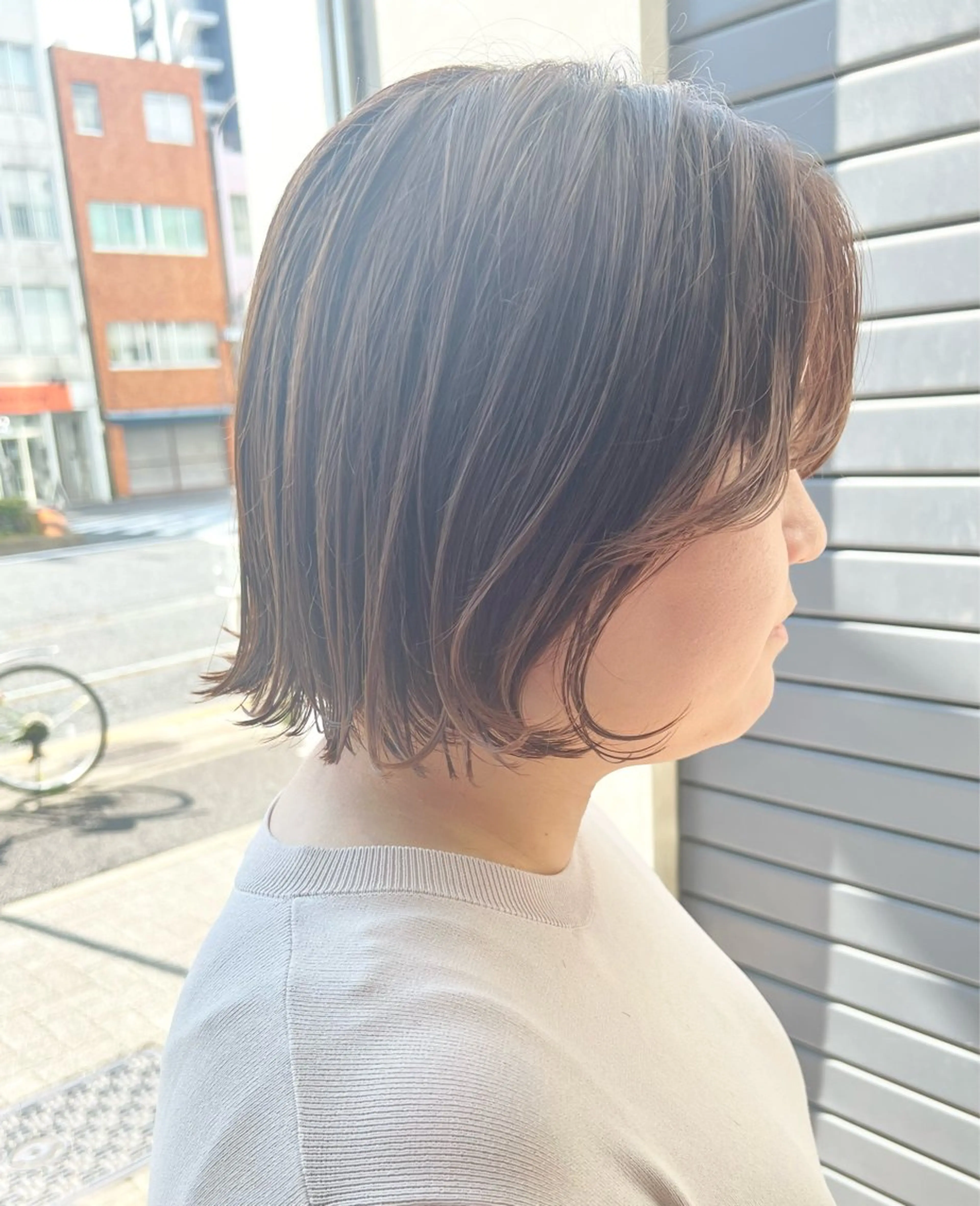 ショート カラー カット ヘアカラー トリートメント IKU ミニボブ名古屋のヘアスタイル