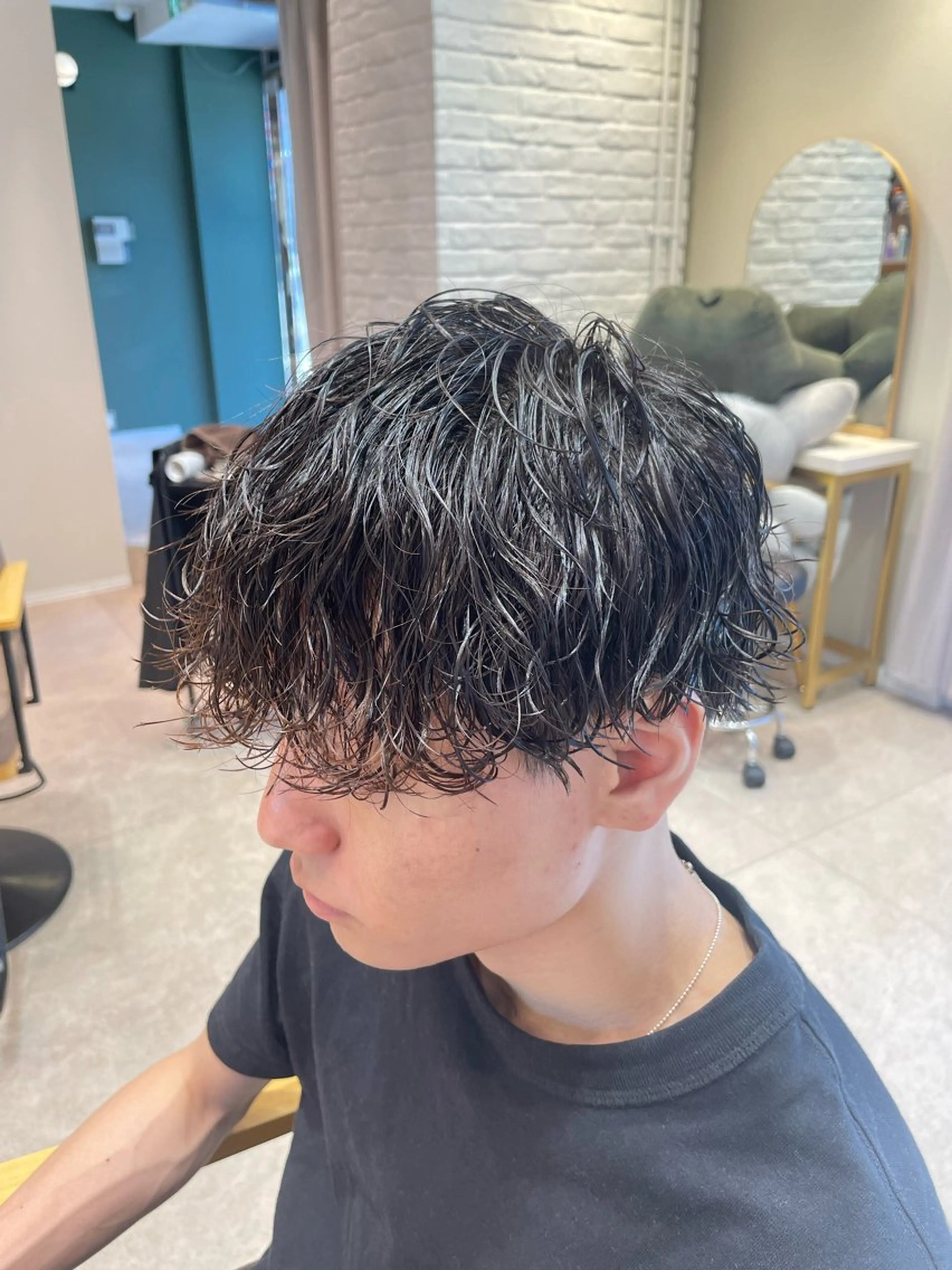 パーマ メンズ カット パーマ blanc hair eyelash所属・髪質改善 BlancHairのヘアスタイル